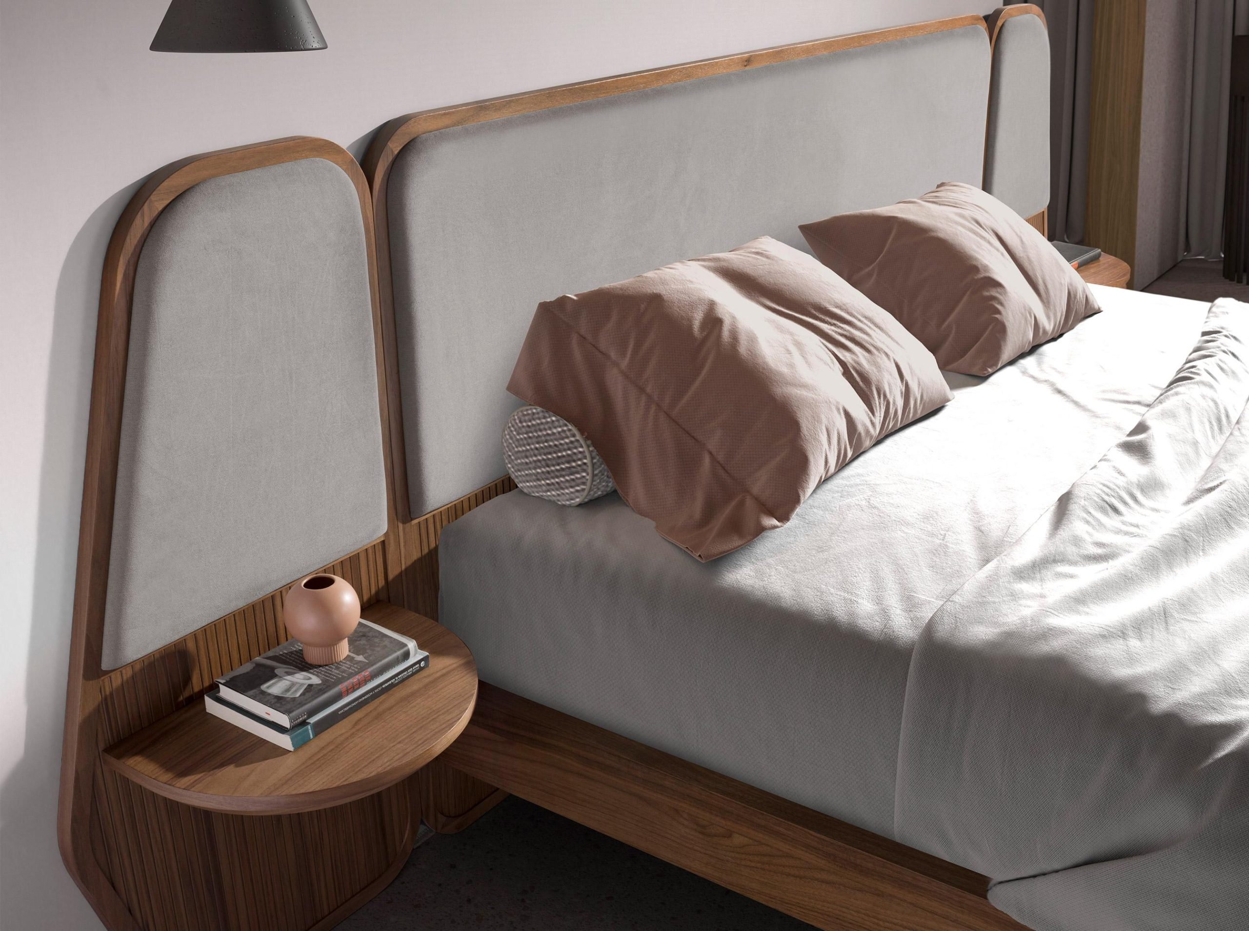 Cama de Matrimonio de Diseño Angel Cerdá Modelo 7175 - Imagen 2