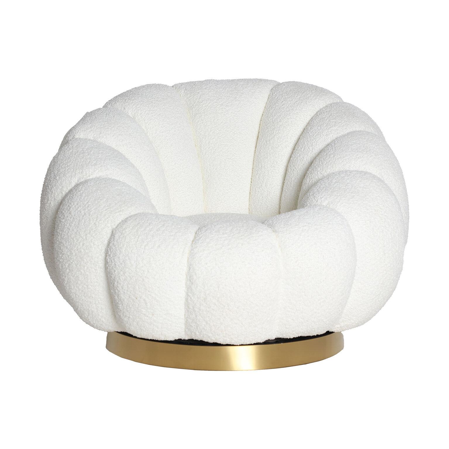 KODU - SILLÓN GIRATORIO BOUCLÉ CREST