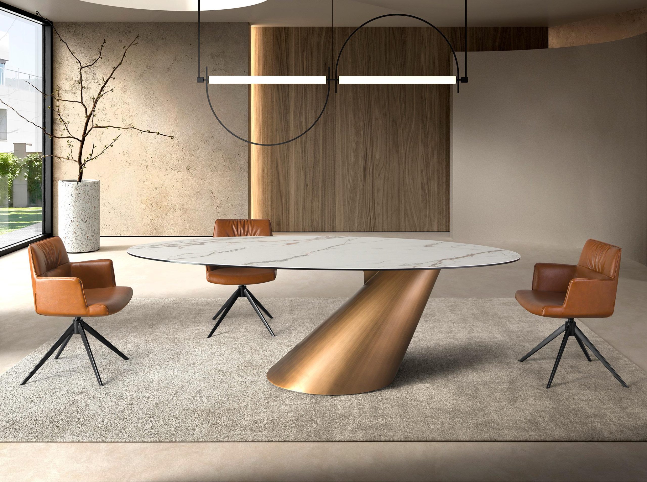 Mesa Comedor de Diseño Italiano Angel Cerdá Modelo 1160