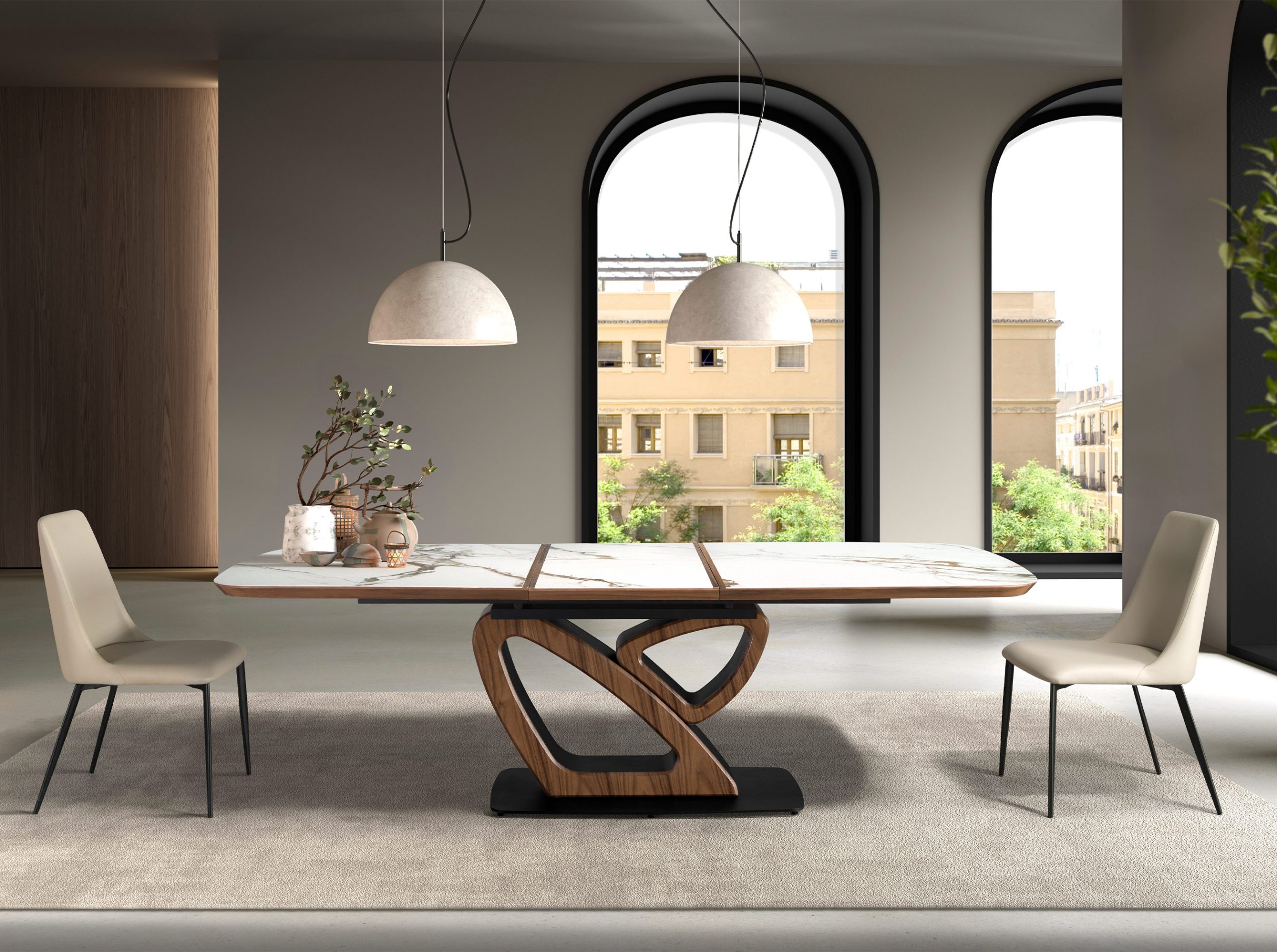 Mesa Comedor de Diseño Italiano Angel Cerdá Modelo 1161