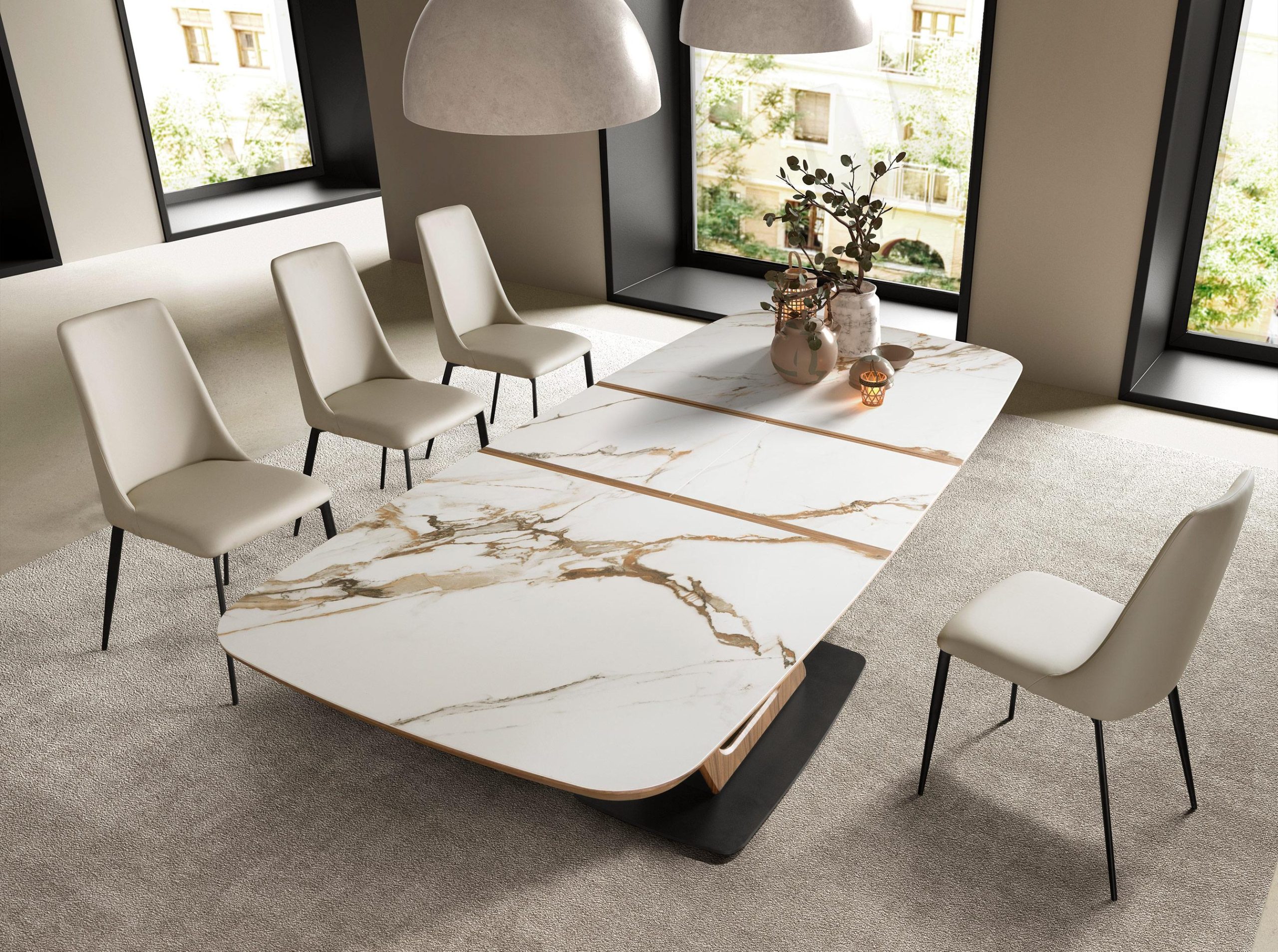 Mesa Comedor de Diseño Italiano Angel Cerdá Modelo 1161 - Imagen 2