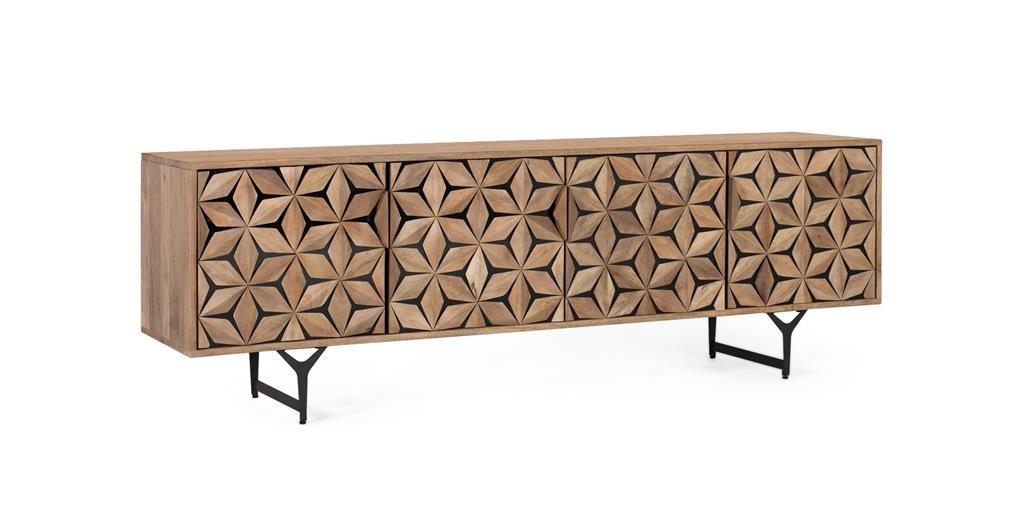 Mueble Tv  Madera Maciza de Mango Modelo 1988