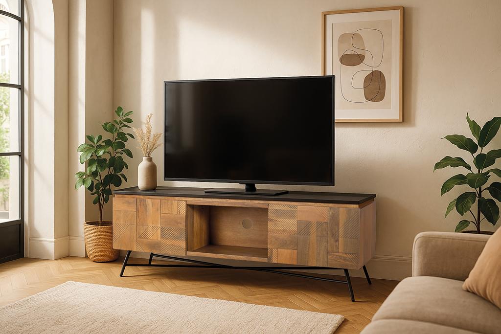 Mueble Tv  Madera Maciza de Mango Modelo 1967