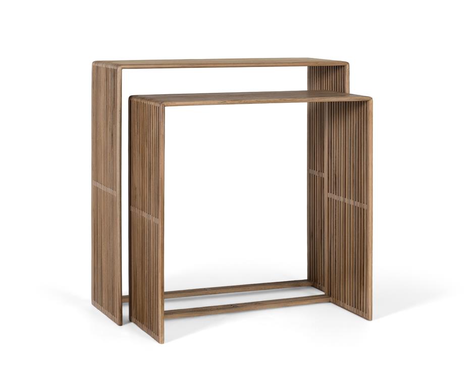 Set 2 Recibidores de Madera Teca 2116