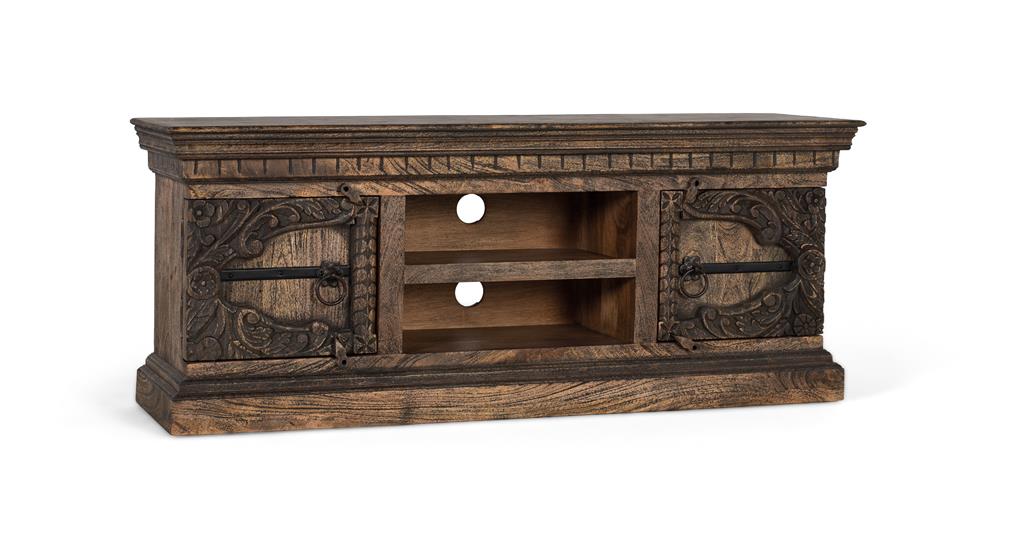 Mueble Tv  Madera Maciza de Mango Modelo 2153