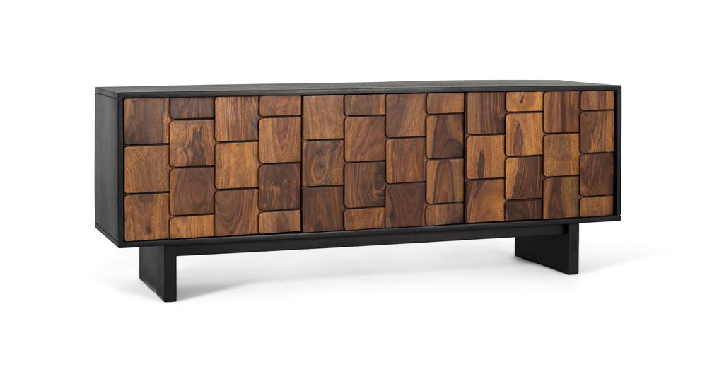 Mueble Tv Madera  Maciza de Mango 2165