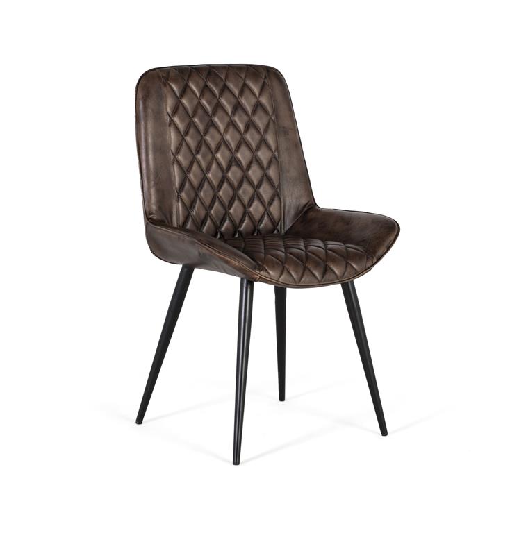 Silla Piel y Metal Modelo 1750