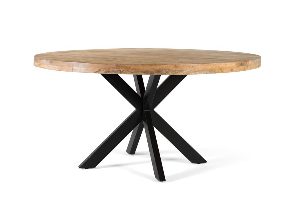 Mesa Comedor de Madera Mango y Hierro 2117