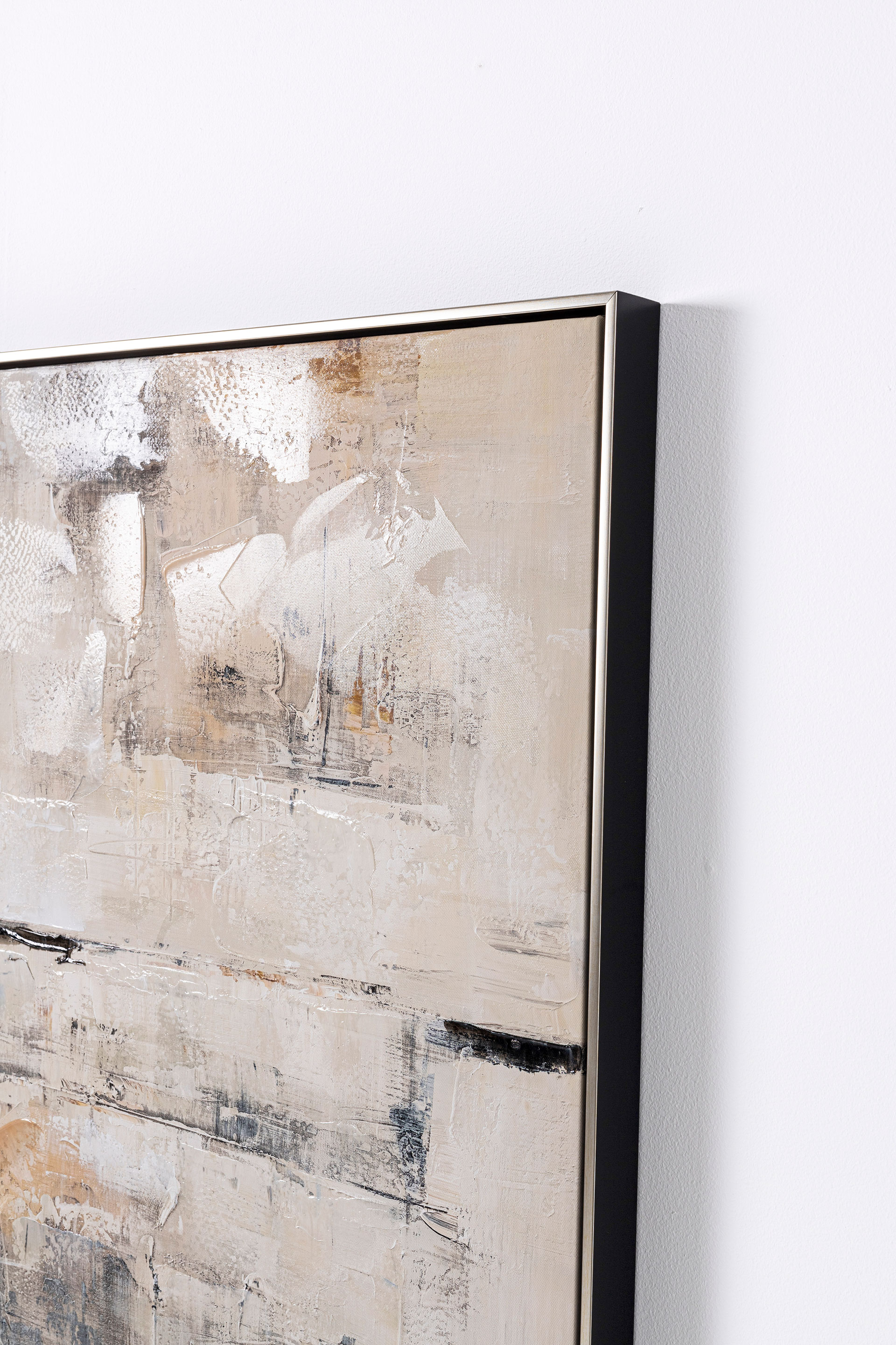 Alternative view of GDECO - SET 2 CUADROS OLEO 80*80 CM. CON MARCO MADERA