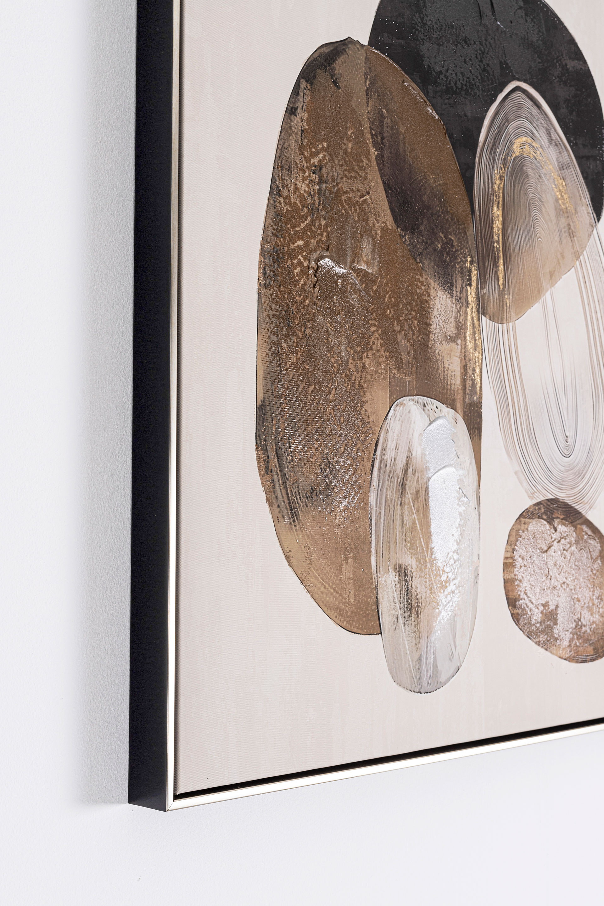 Alternative view of GDECO - SET 2 CUADROS OLEO 80*80 CM. CON MARCO MADERA