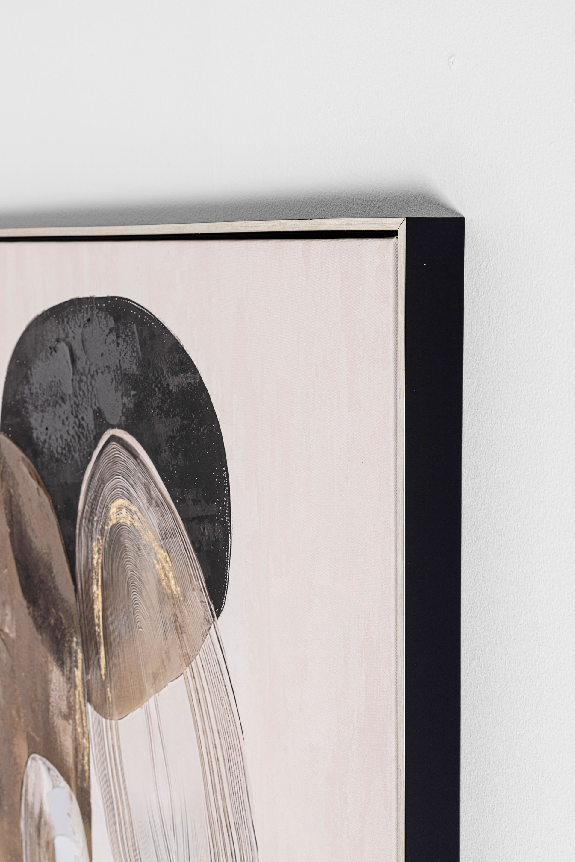 GDECO - SET 2 CUADROS OLEO 80*80 CM. CON MARCO MADERA