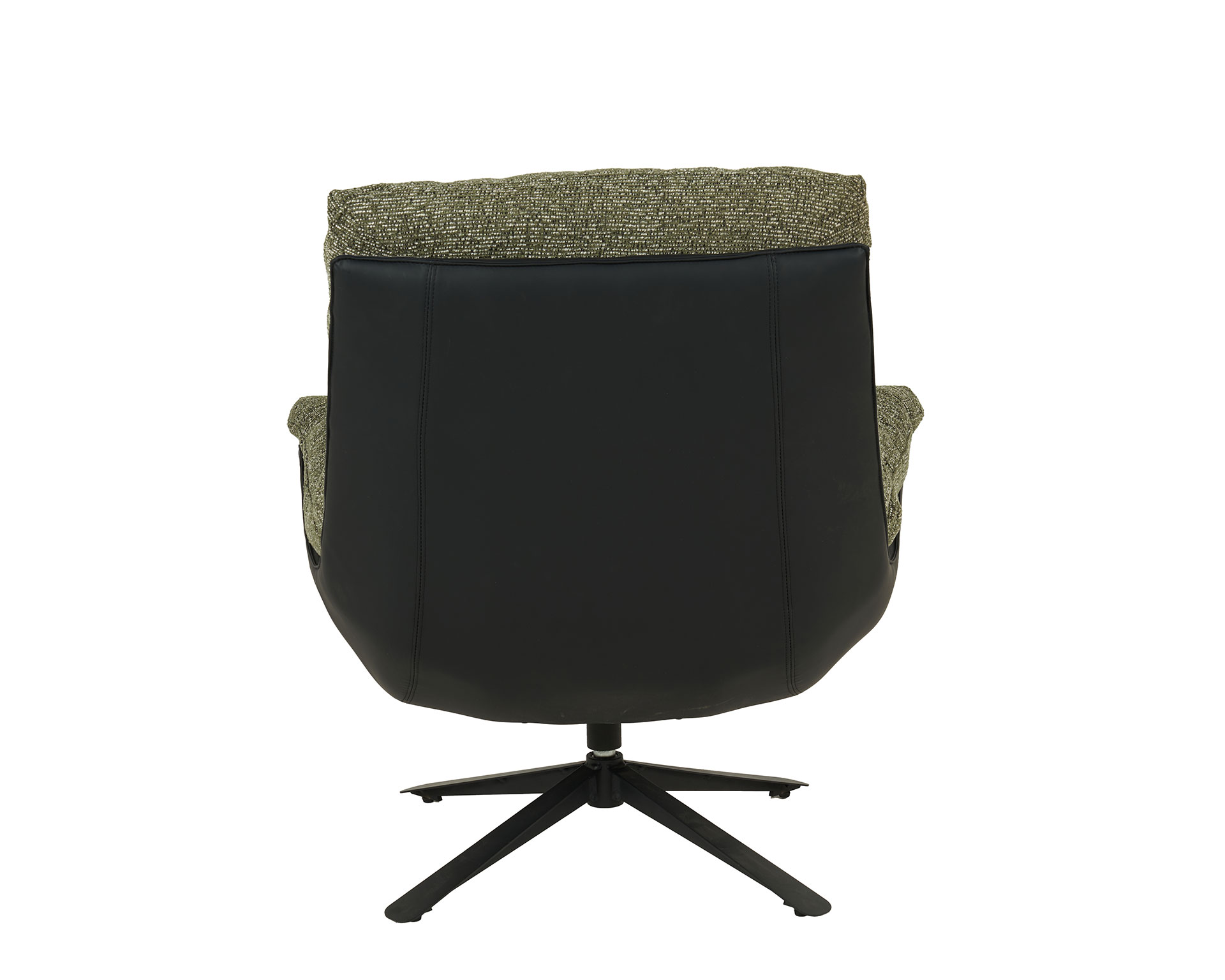 Alternative view of GDECO - SILLON RAY GIRATORIO 360º. TAPIZADO VERDE OLIVA JASPEADO Y EXTERIOR NEGRO (ANTIMANCHAS, IGNIFUGO, ANTIARAÑAZOS MASCOTAS) 92*86*80 CM