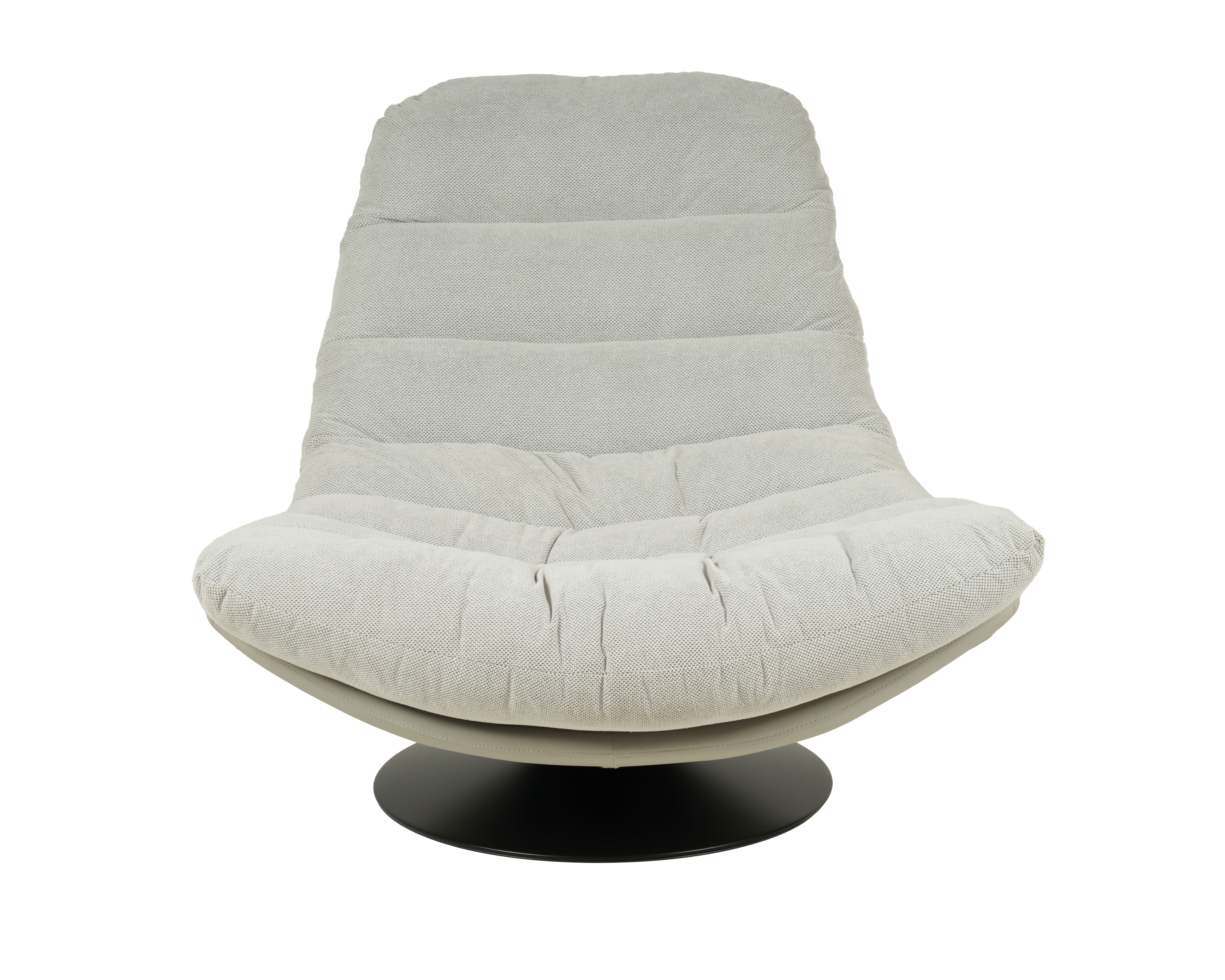 GDECO - SILLON ARTI GIRATORIO 360º. TAPIZADO GRIS JASPEADO Y EXTERIOR BEIGE (ANTIMANCHAS, IGNIFUGO, ANTIARAÑAZOS MASCOTAS) 92*110*78 CM