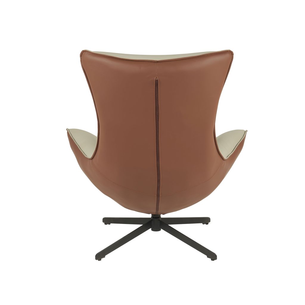 Alternative view of GDECO - SILLON HANS GIRATORIO 360º. TAPIZADO CALDERA Y BEIGE (ANTIMANCHAS, IGNIFUGO, ANTIARAÑAZOS MASCOTAS) 102*102*87 CM