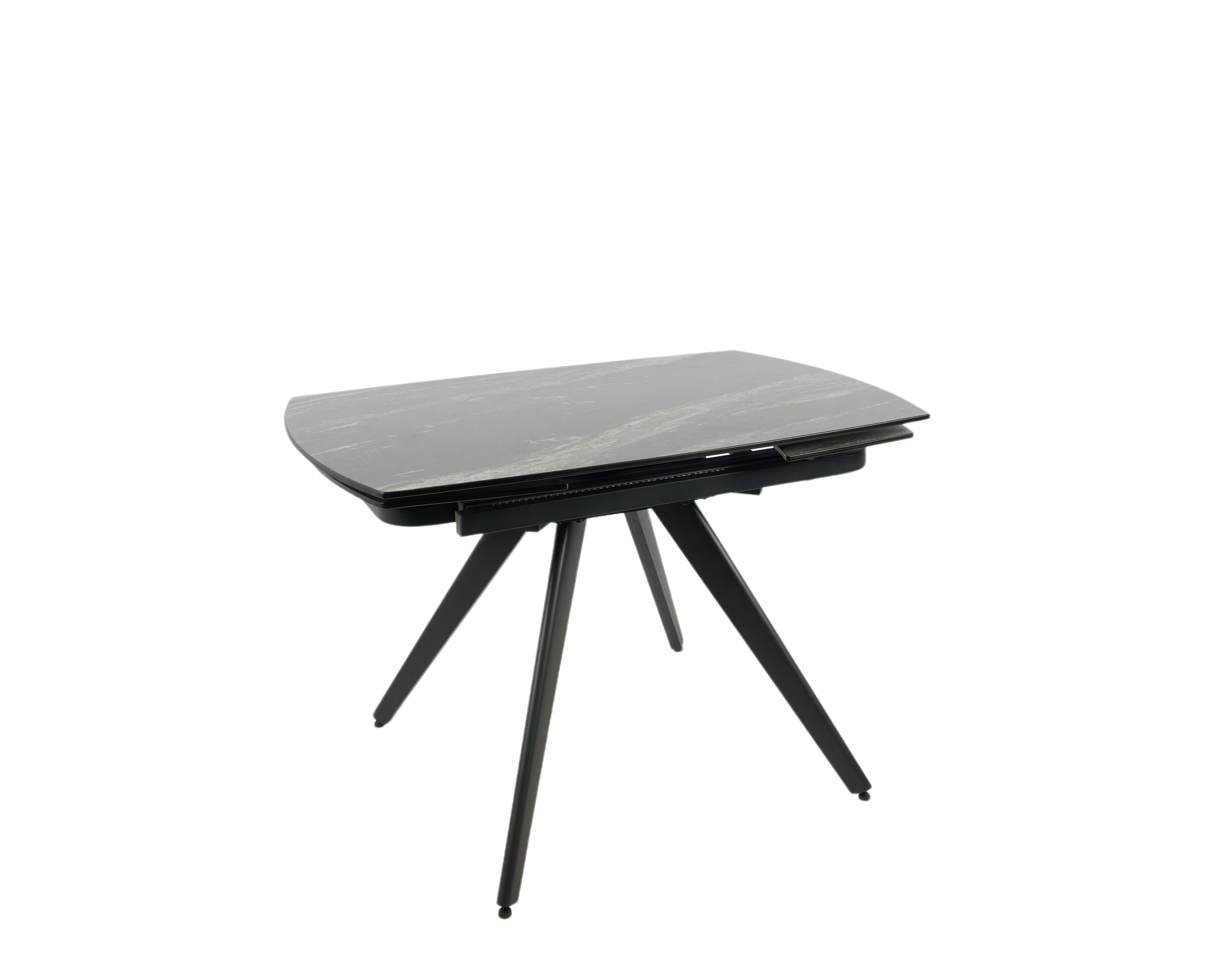 Alternative view of GDECO - MESA EXTENSIBLE 120/180*80*75 CM, TAPA PORCELANICO NEGRA Y BASE METAL NEGRO