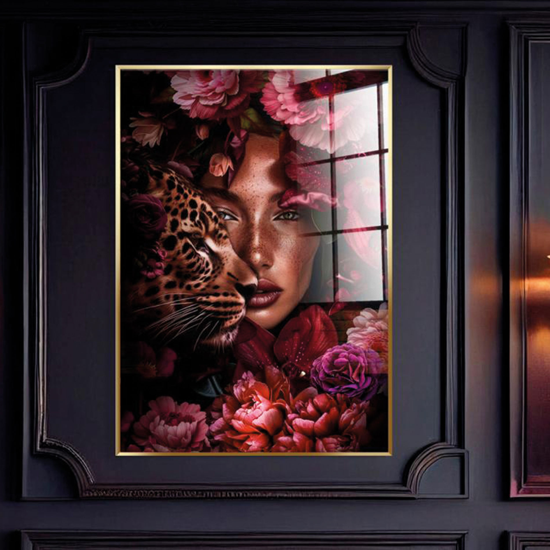 Alternative view of GDECO - CUADRO MARCO NEGRO FOTO CRISTAL TEMPLADO 120*80 CM