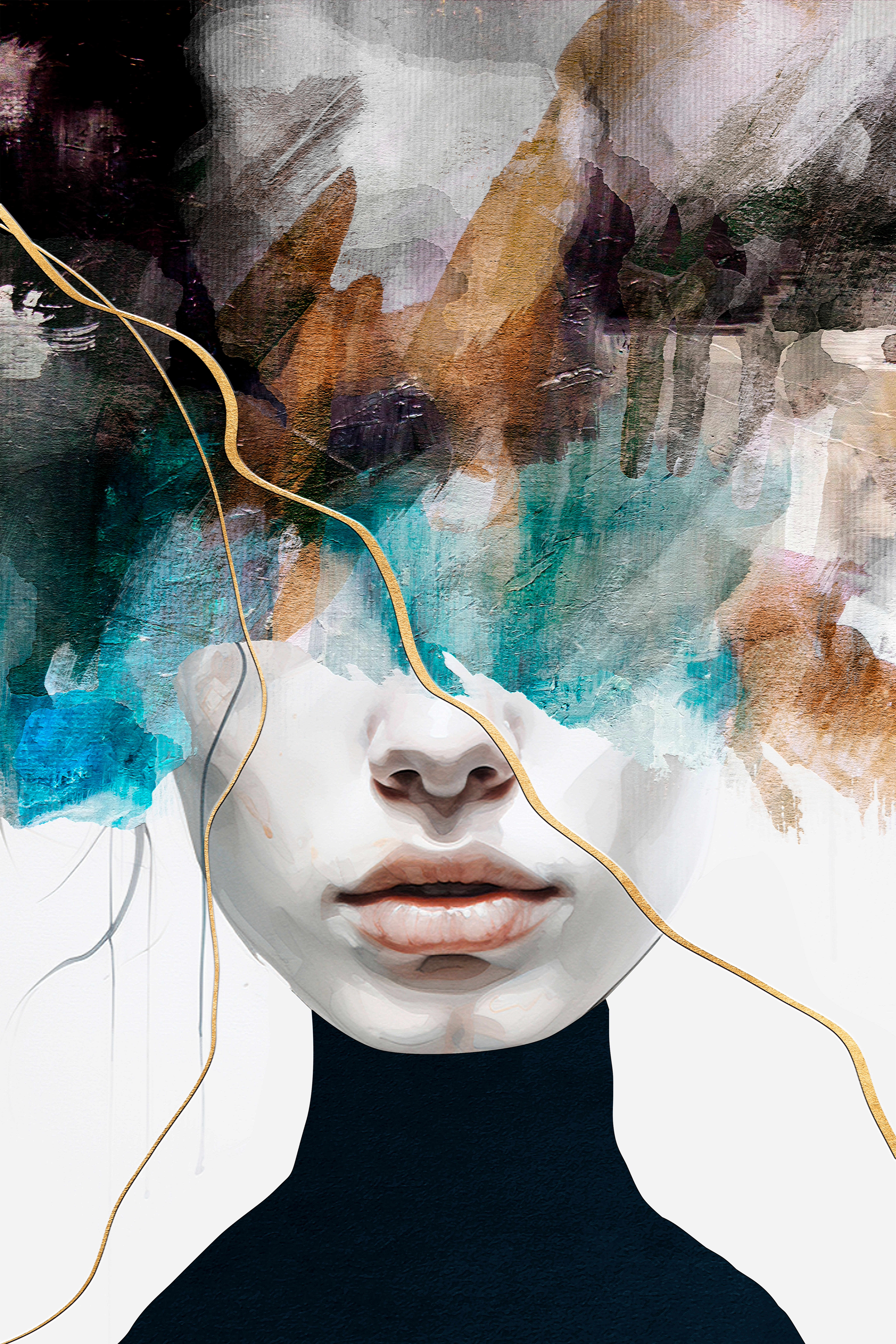 Alternative view of GDECO - CUADRO MARCO NEGRO FOTO CRISTAL TEMPLADO 120*80 CM