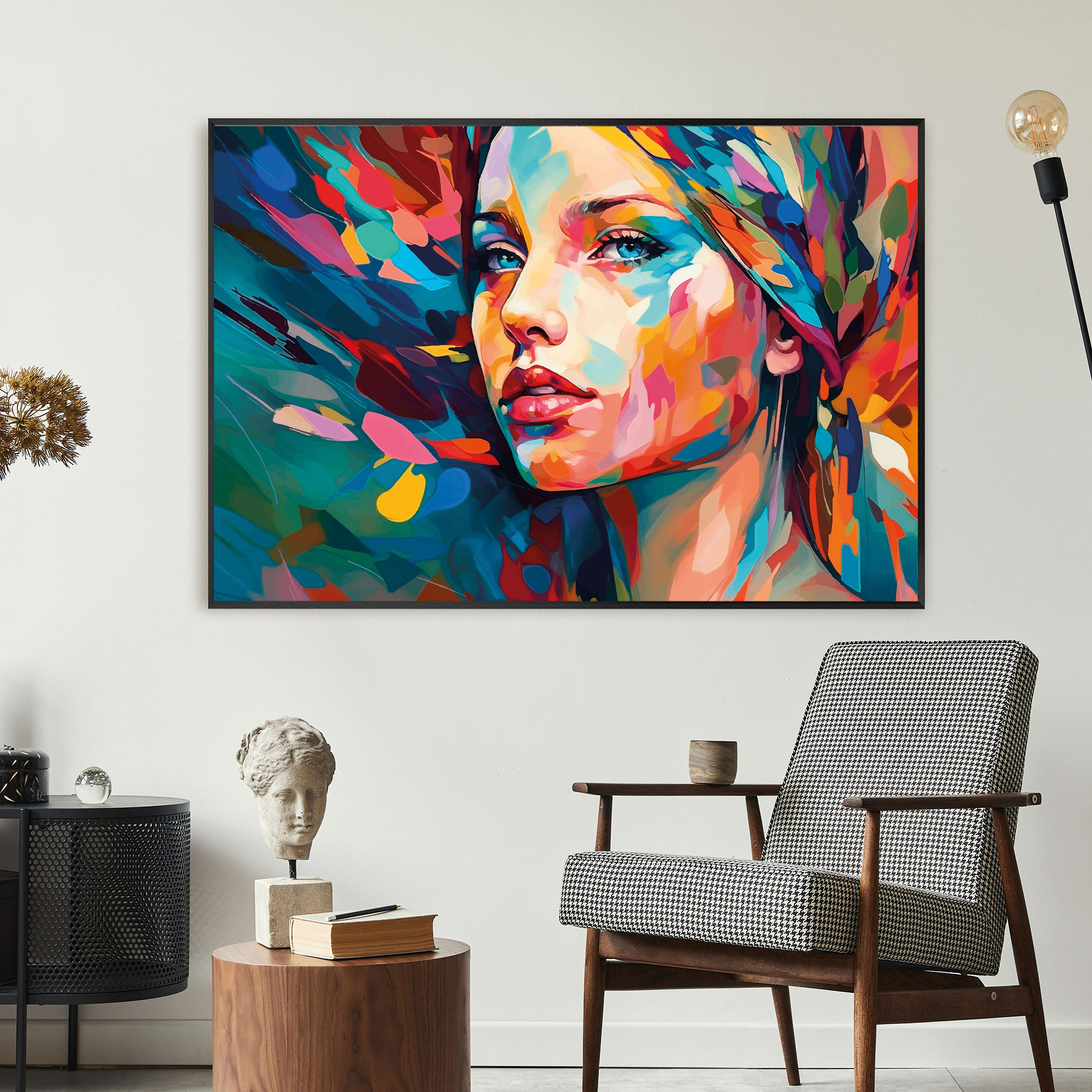 Alternative view of GDECO - CUADRO MARCO NEGRO FOTO CRISTAL TEMPLADO 120*80 CM