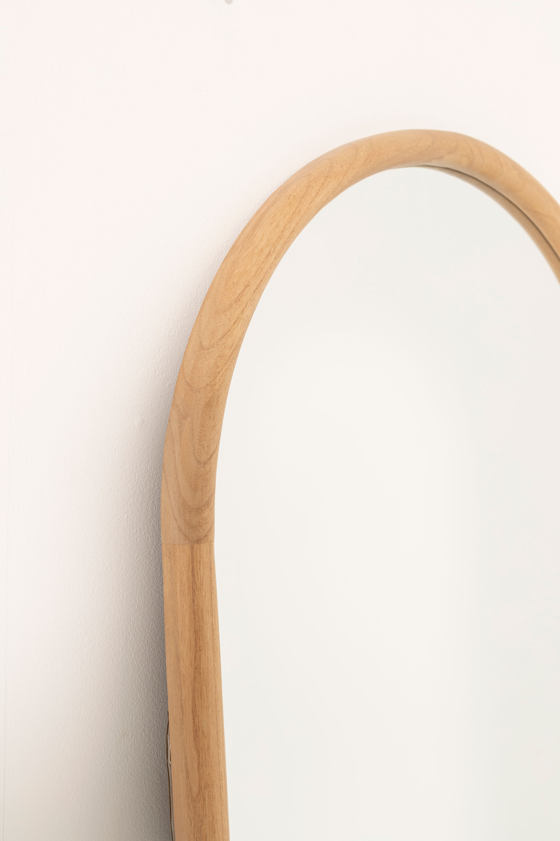 GDECO - ESPEJO SUELO Y PARED MADERA ROBLE 160*60 CM, FORMA DE ARCO - Imagen 3