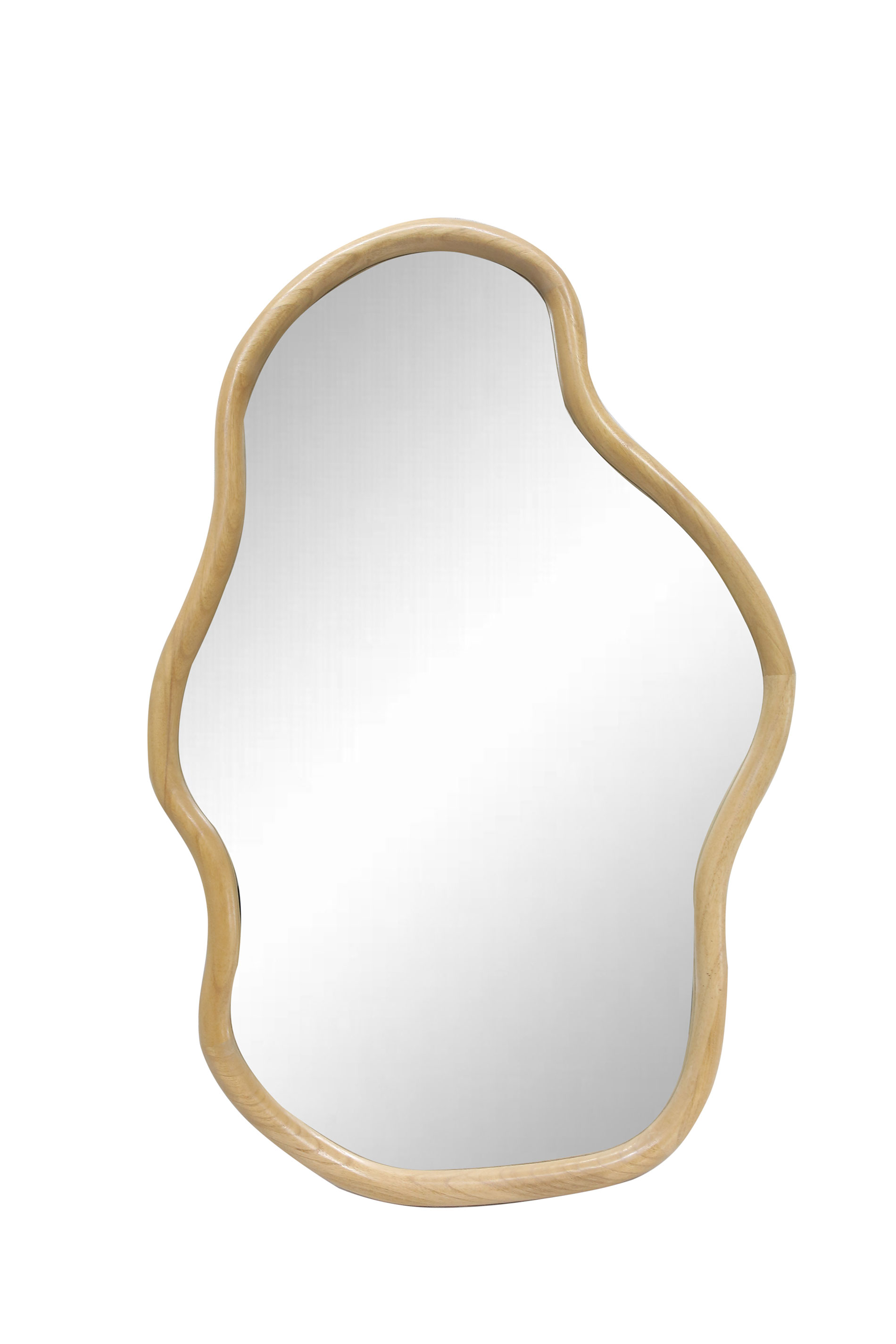 Alternative view of GDECO - ESPEJO FORMA IRREGULAR MADERA ROBLE 90*60 CM