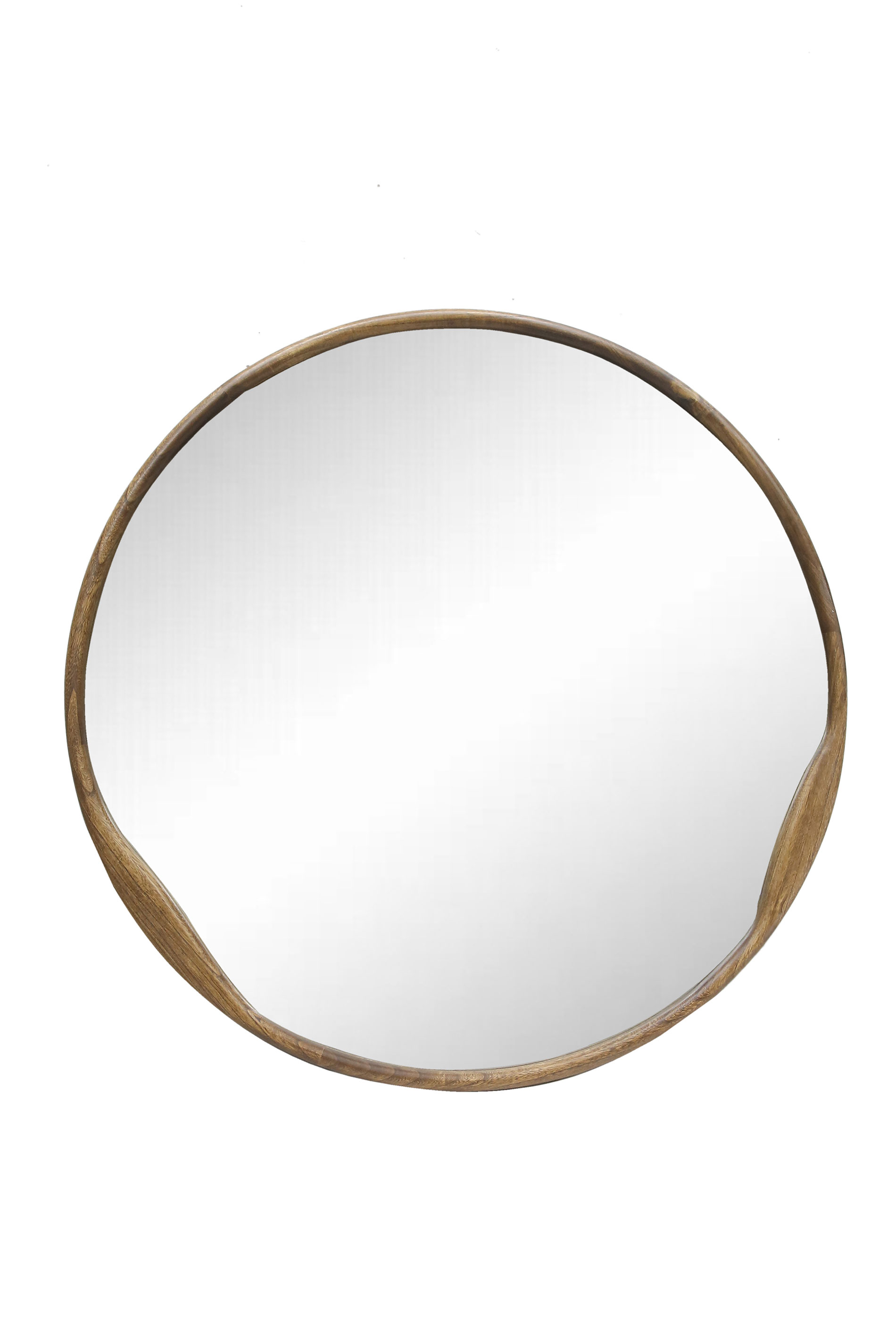 Alternative view of GDECO - ESPEJO CIRCULAR MADERA NOGAL 120*120 CM