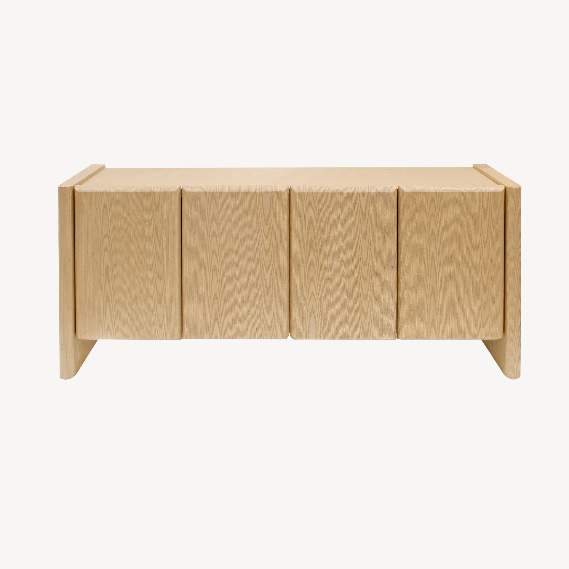 GDECO - APARADOR GIO. 4 PUERTAS, CHAPA ROBLE 180*45*75.5 CM