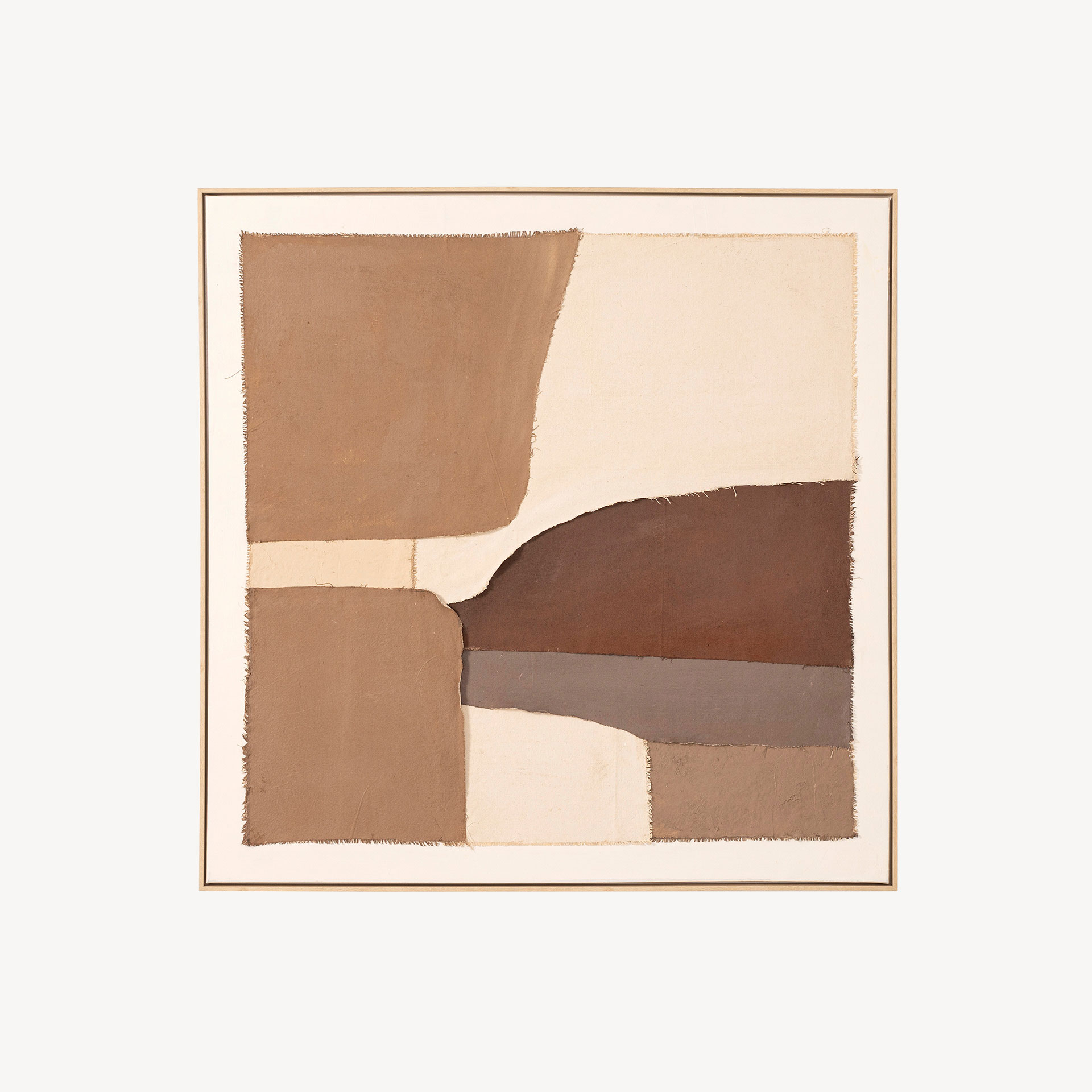 GDECO - CUADRO OLEO 150*150 CM CON MARCO MADERA