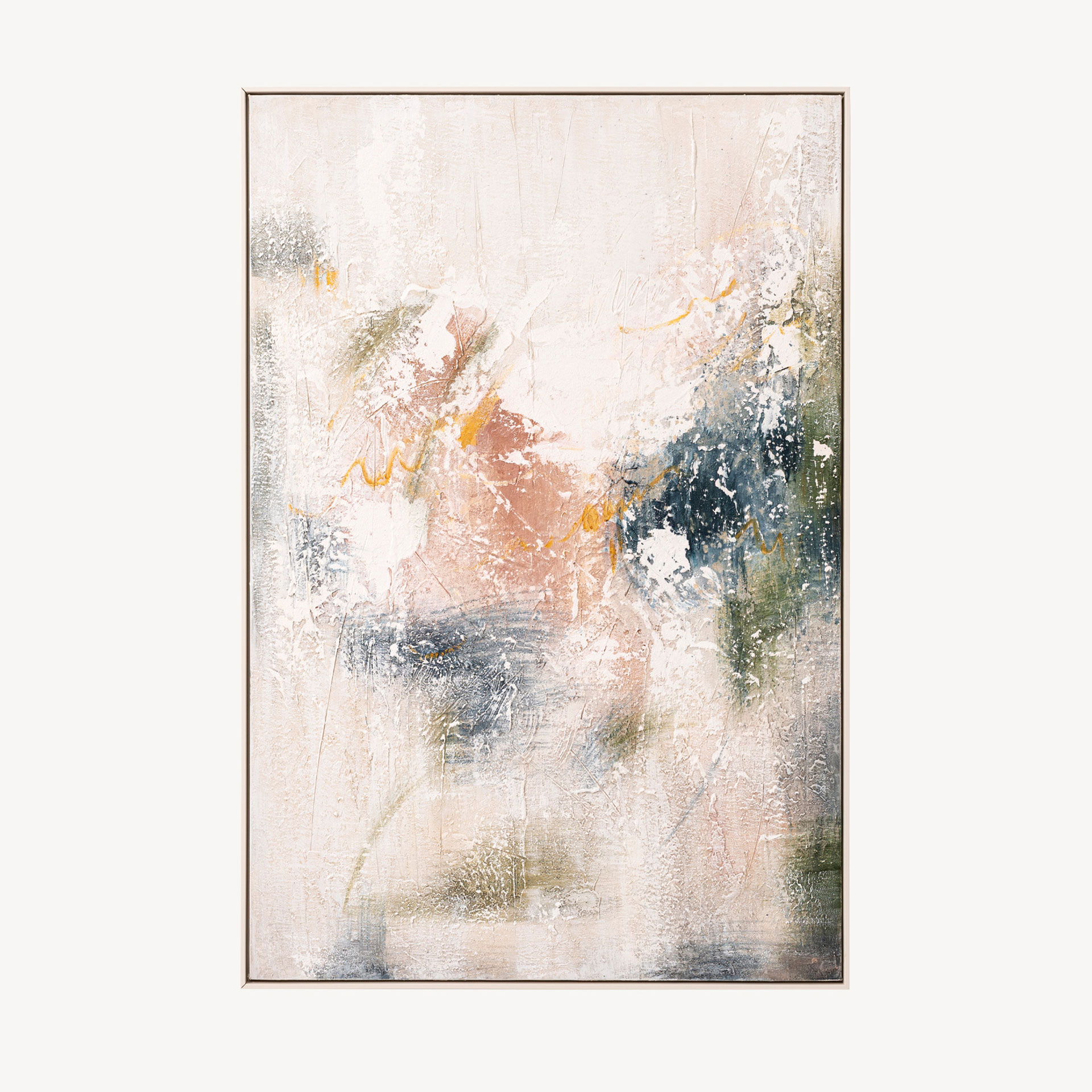 GDECO - CUADRO OLEO 80*120 CM. MARCO MADERA