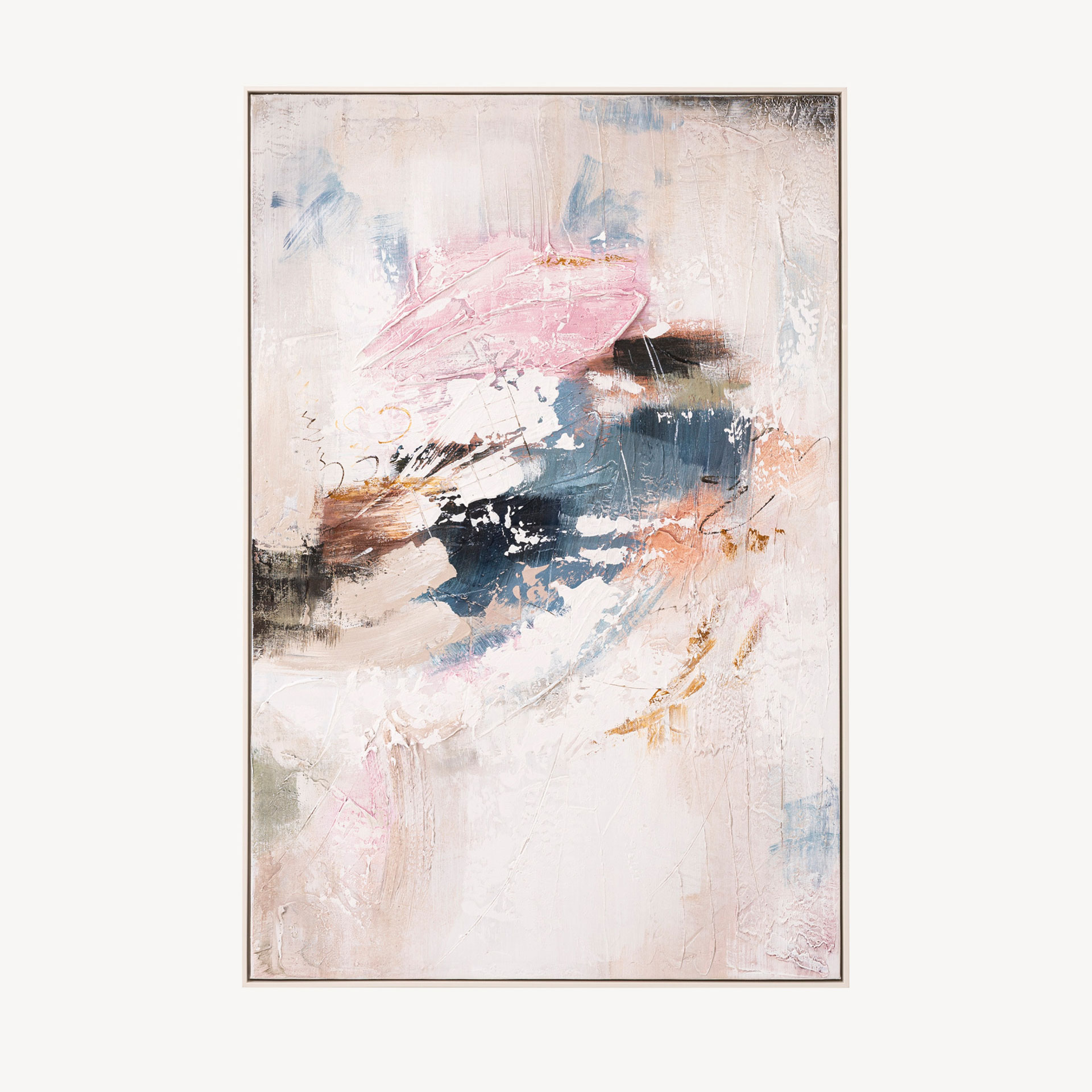 GDECO - CUADRO OLEO 80*120 CM. MARCO MADERA