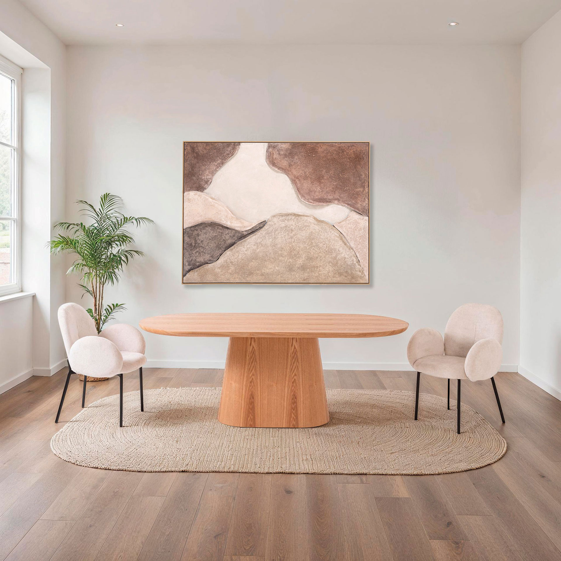 Alternative view of GDECO - CUADRO OLEO 120*160 CM, MARCO MADERA