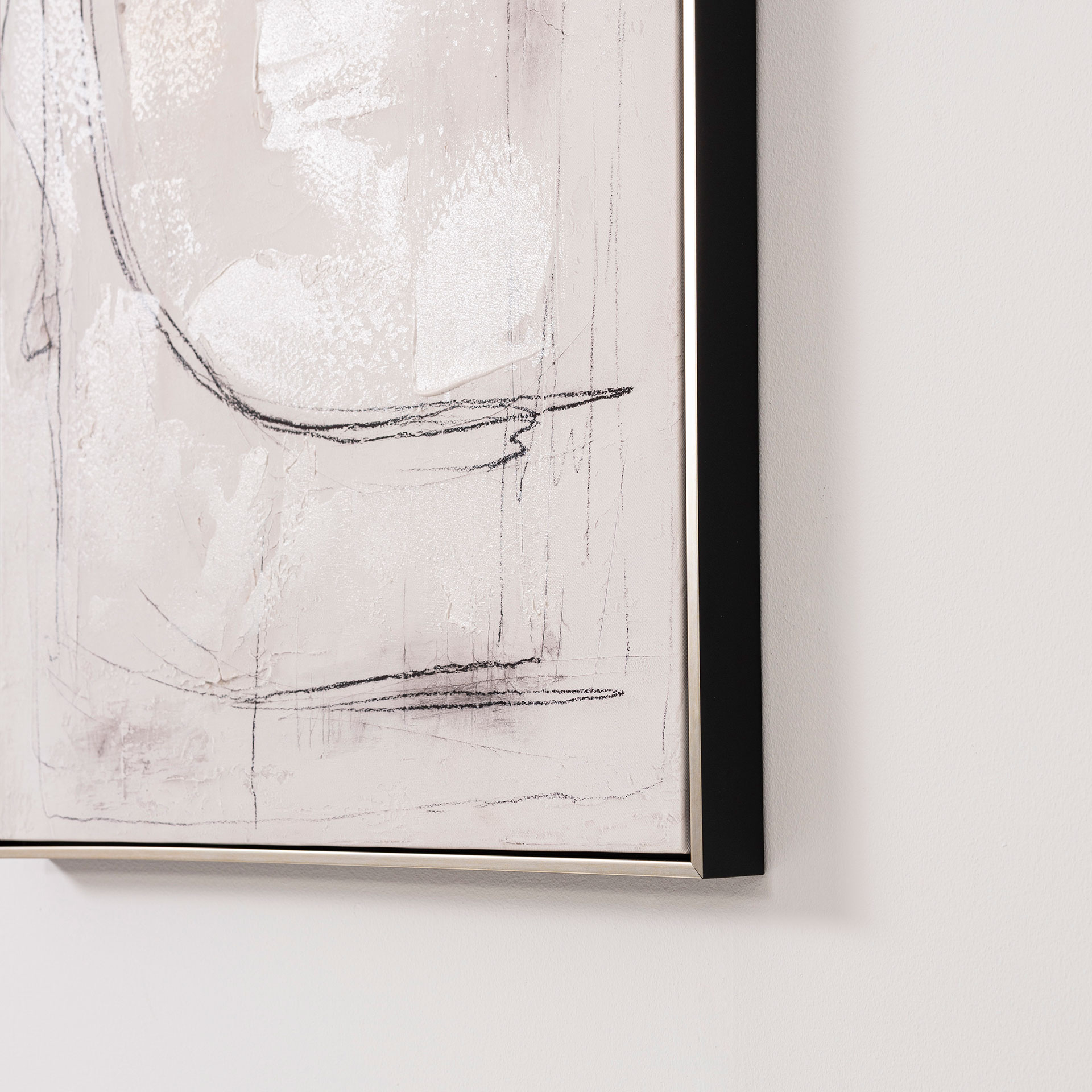 Alternative view of GDECO - SET 2 CUADROS OLEO 60*90*3.5 CM. MARCO MADERA