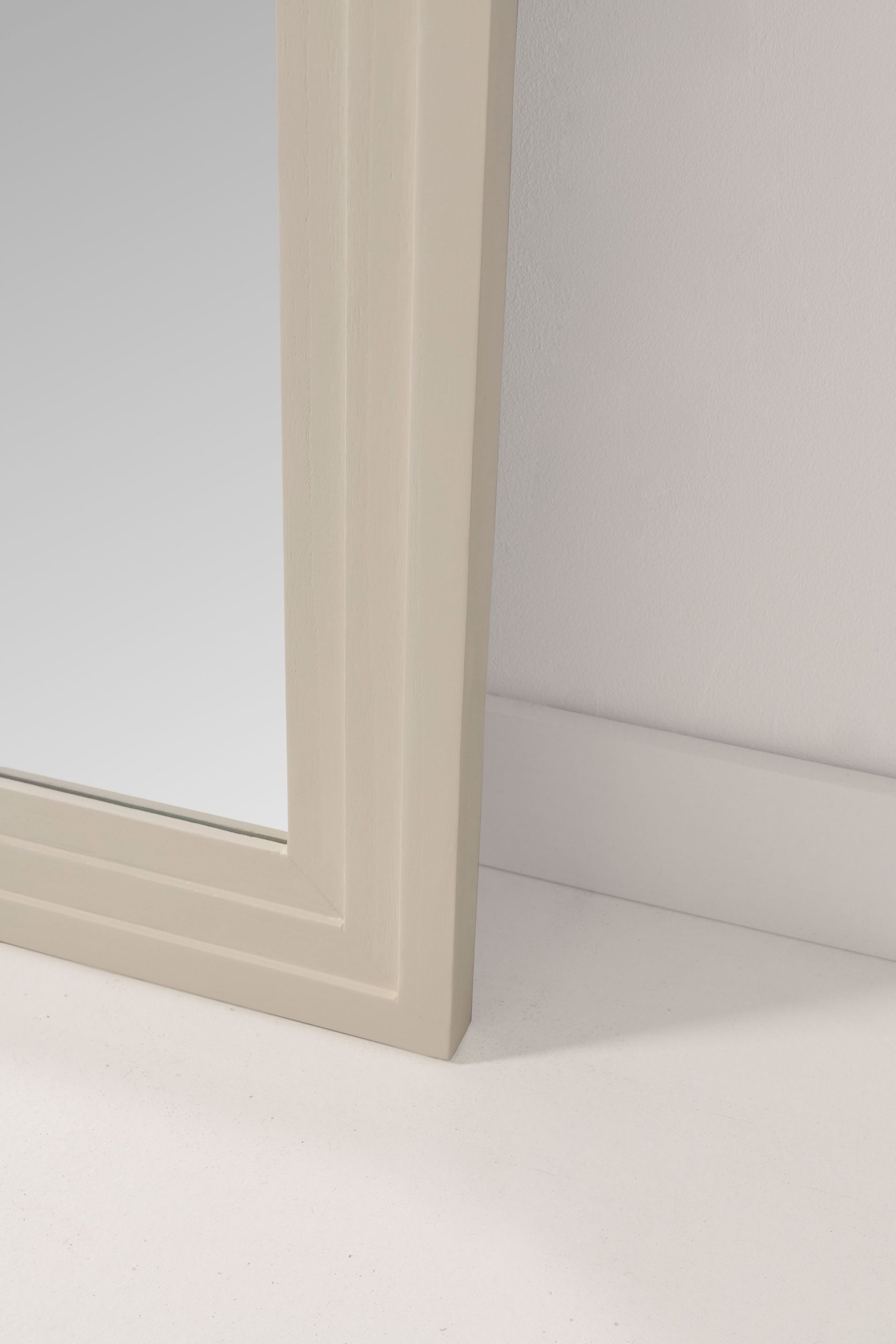 GDECO - ESPEJO EXTRA GRANDE 180*80 CM. MARCO MADERA PINTADO EN BLANCO HUESO - Imagen 4