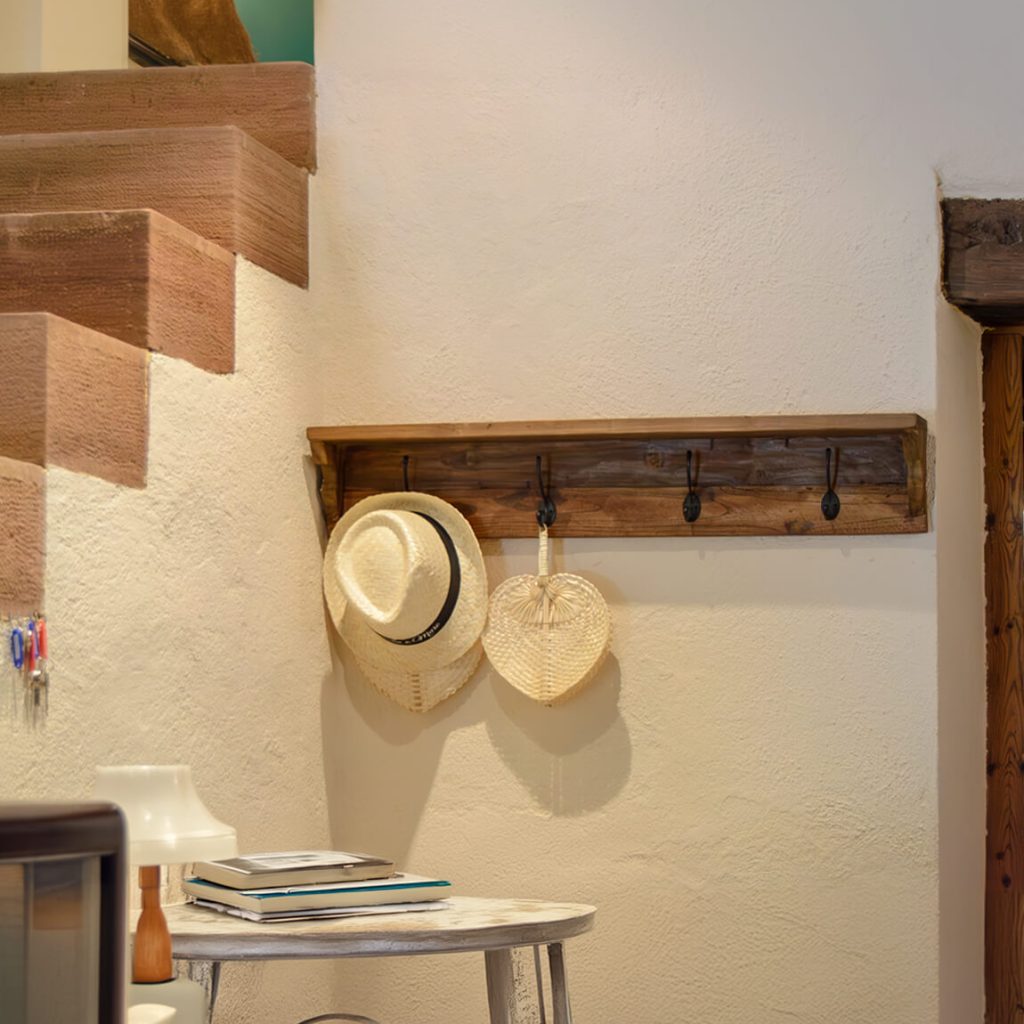 Perchero Rústico de Pared Veracruz 4 Ganchos