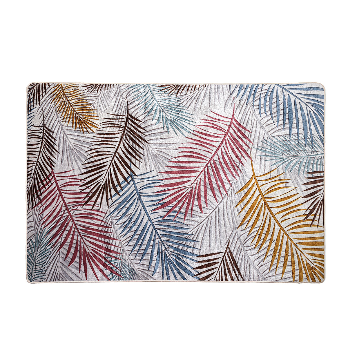 GDECO - ALFOMBRA HOJAS COLORES. 130*190 CM