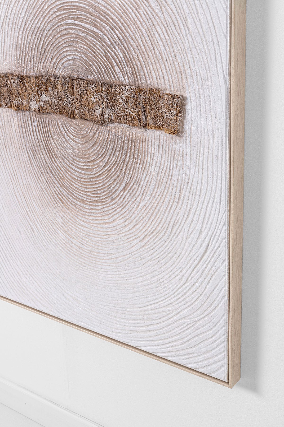 GDECO - SET 2 CUADROS OLEO 120*80*3.5 CM CON MARCO MADERA