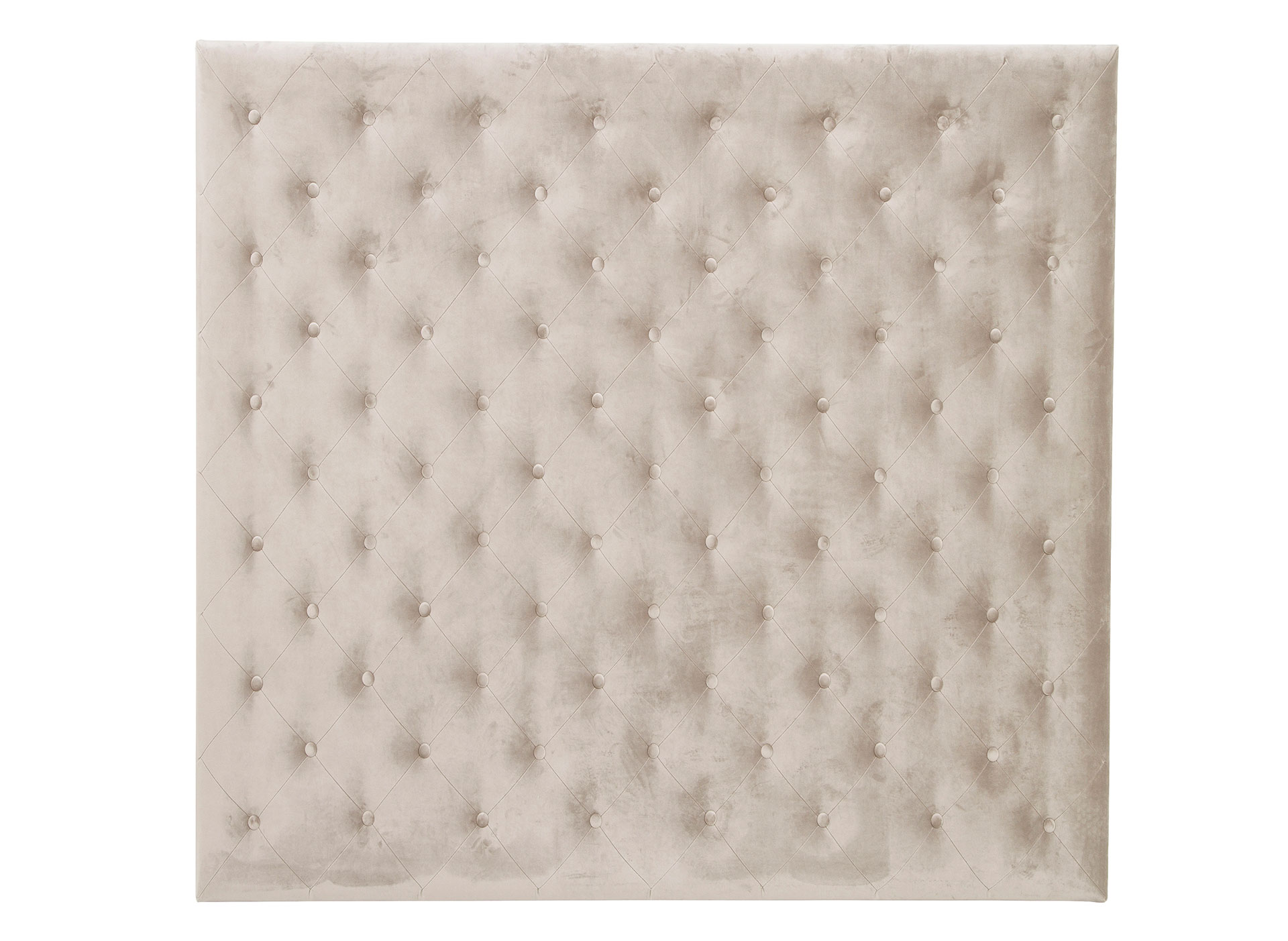 Alternative view of GDECO - CABECERO CAPITONE ROMBO, TERCIOPELO BEIGE. PARA CAMA 135-140 CM. (ALTURA 120 CM)