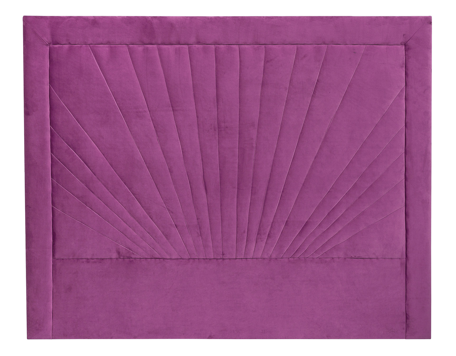 Alternative view of GDECO - CABECERO ABANICO, TERCIOPELO ROSA. PARA CAMA 135-140 CM. ALTURA 120 CM