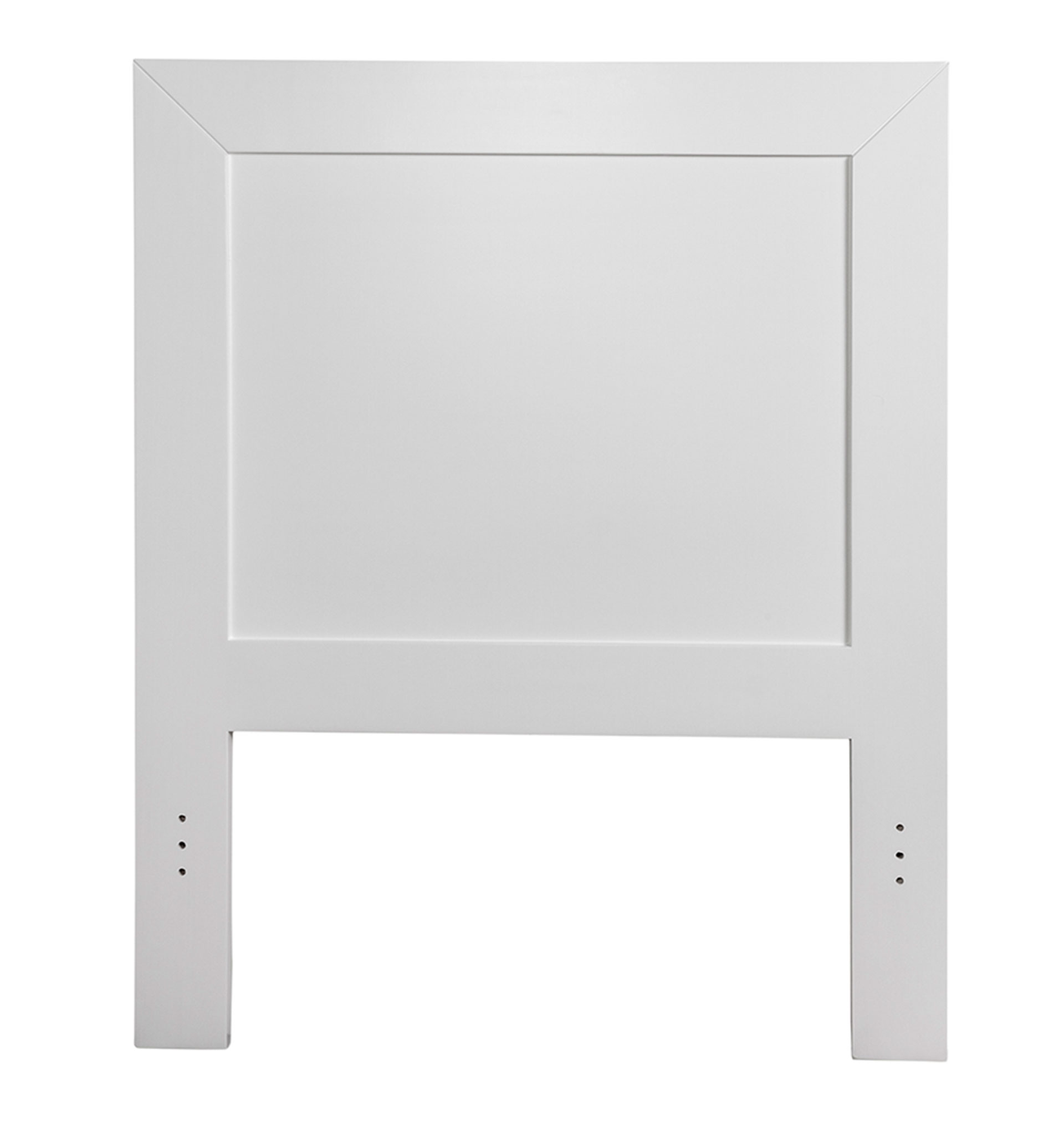 GDECO - CABECERO RECTO CAMA 90 Y 105 CM - BLANCO