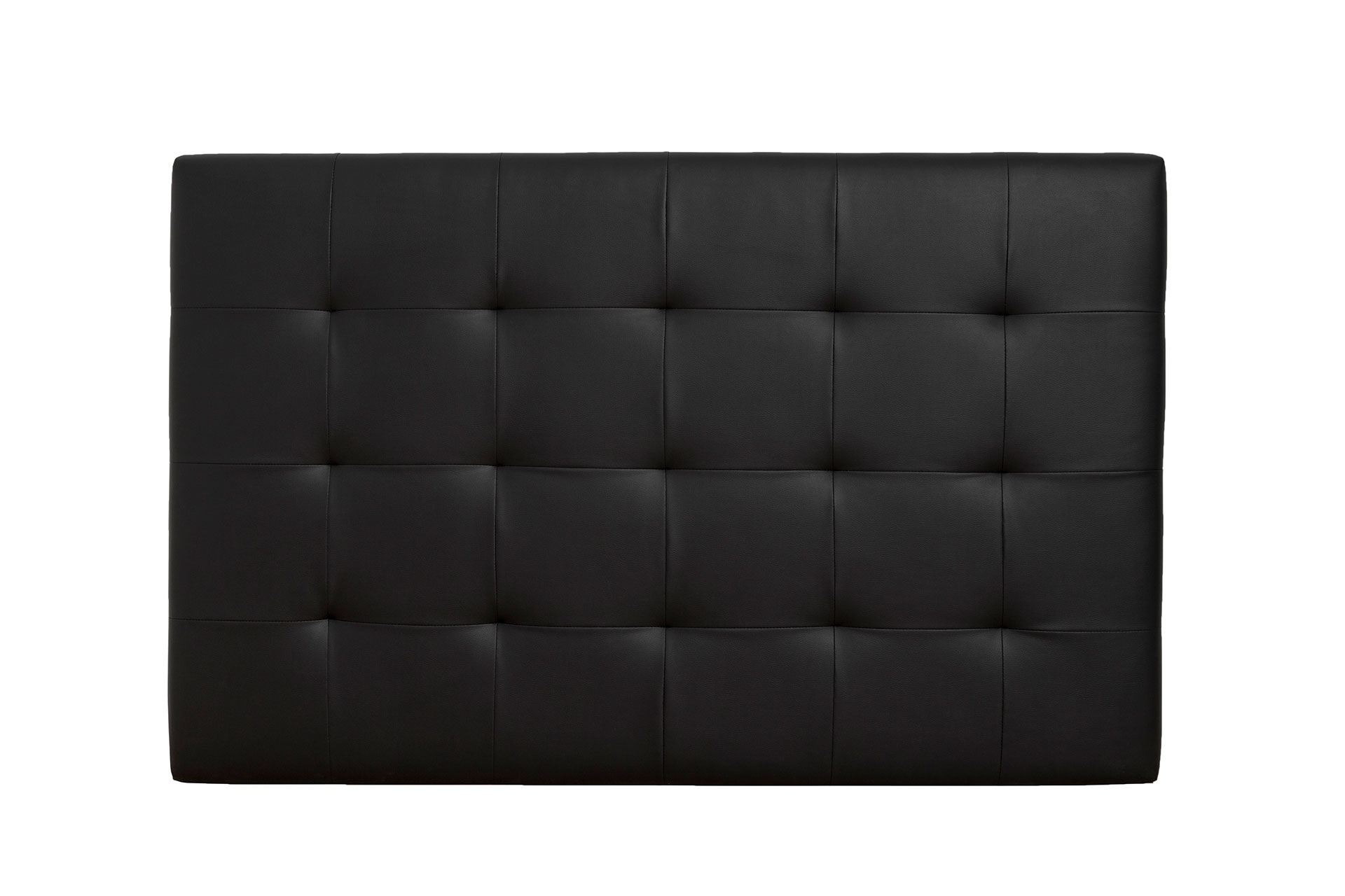 GDECO - PARA CAMA 90CM. CABECERO CUADRADO Y PUNTO. POLIPEL NEGRO
