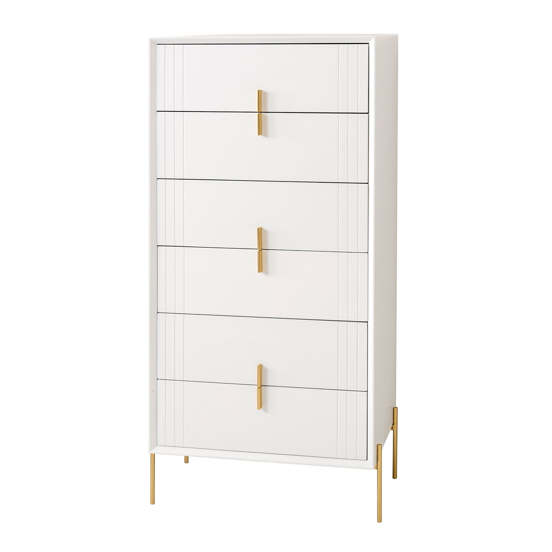 GDECO - SINFONIER MILAN LACADO 6 CAJONES. GUIA FRENO 137*60*40 CM