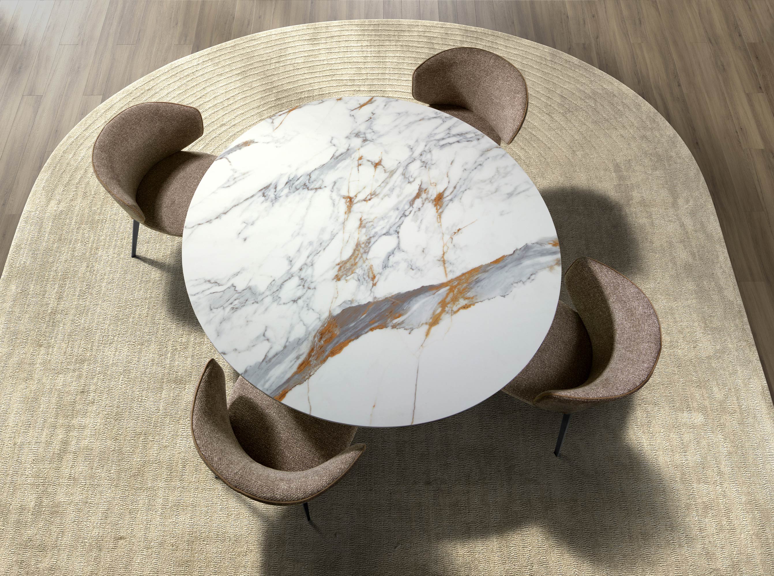 Mesa Comedor de Diseño Italiano Angel Cerdá Modelo 1182 - Imagen 2