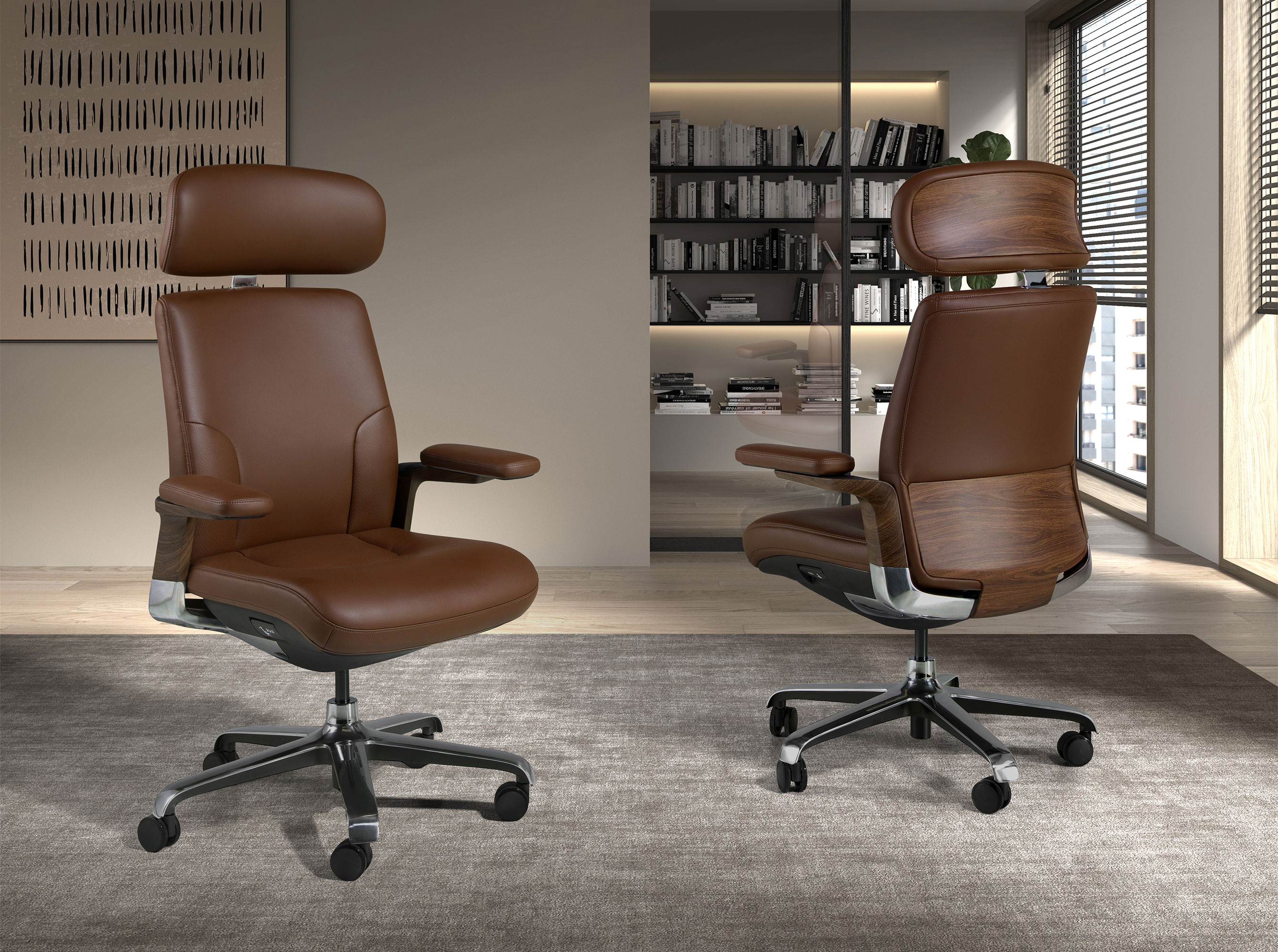 Silla de Oficina de Diseño Italiano  Modelo 4211