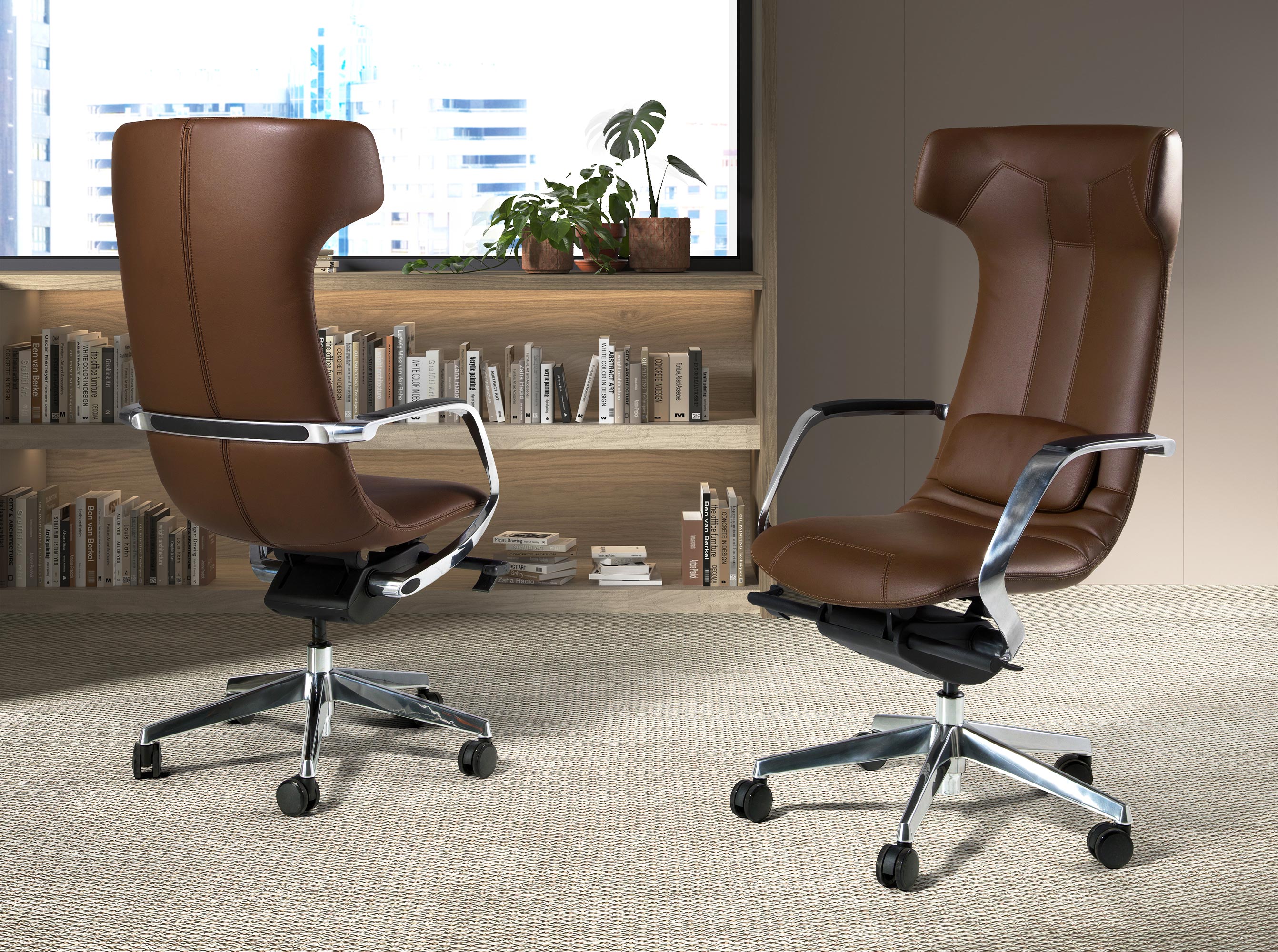 Silla de Oficina de Diseño Italiano  Modelo 4216