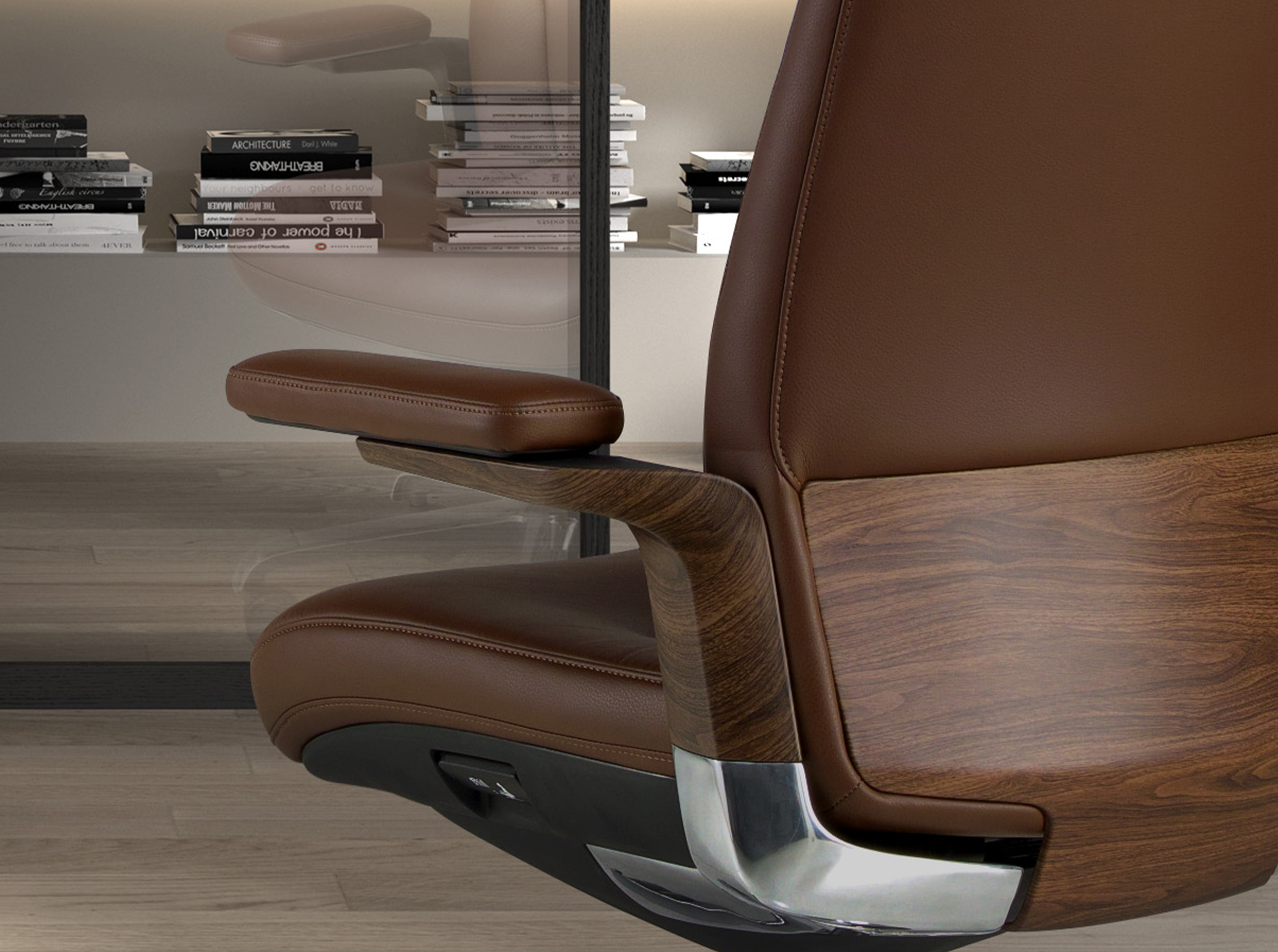 Alternative view of Silla de Oficina de Diseño Italiano  Modelo 4211