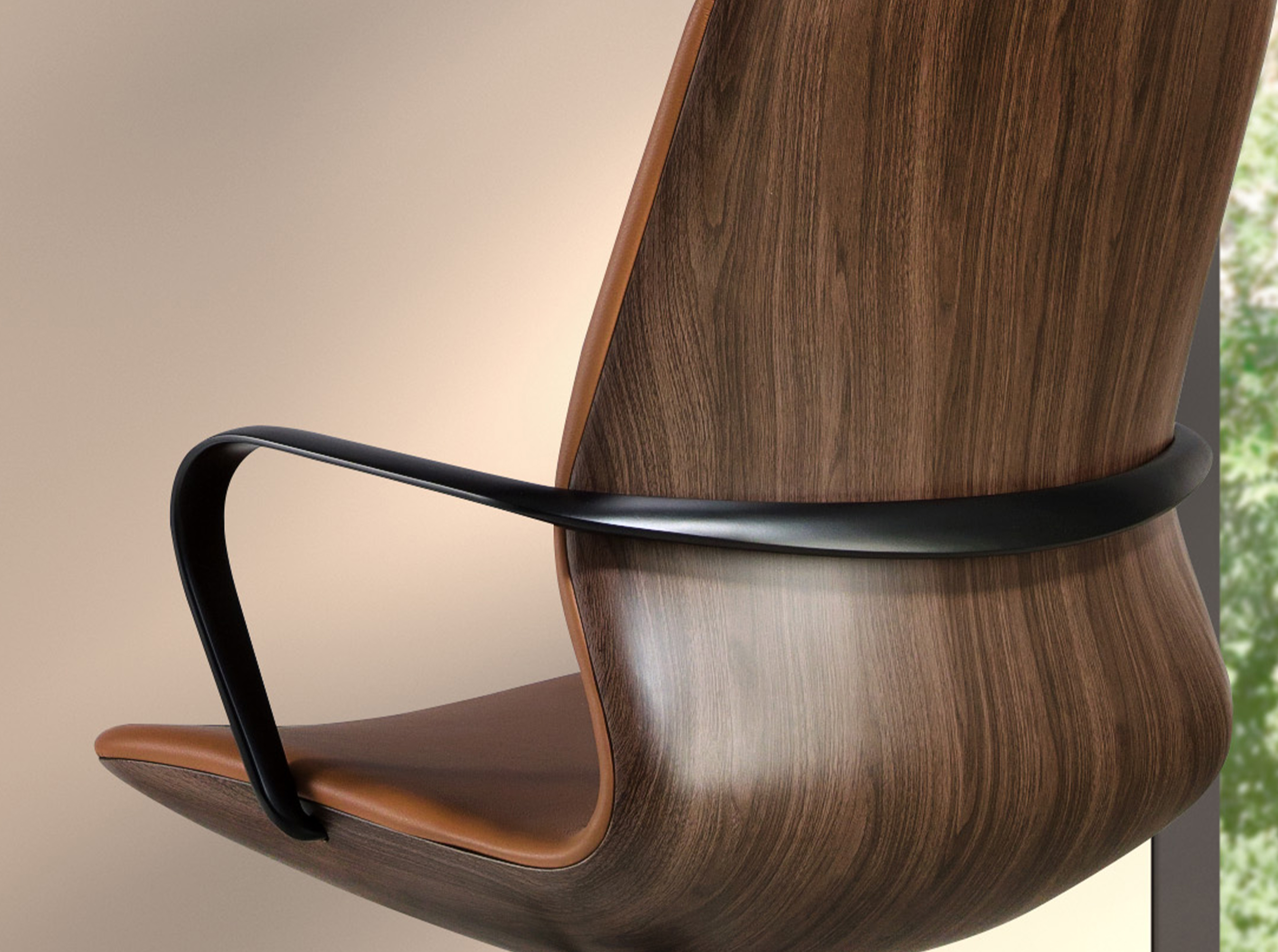 Alternative view of Silla de Oficina de Diseño Italiano  Modelo 4219