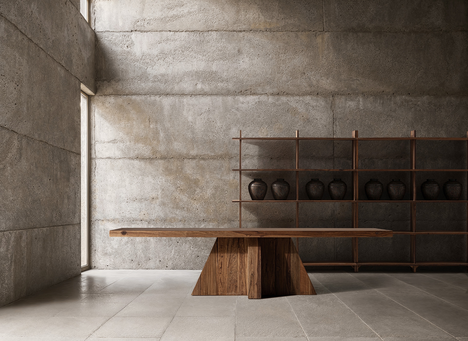 Alternative view of VICAL - MESA COMEDOR BRUTALIST