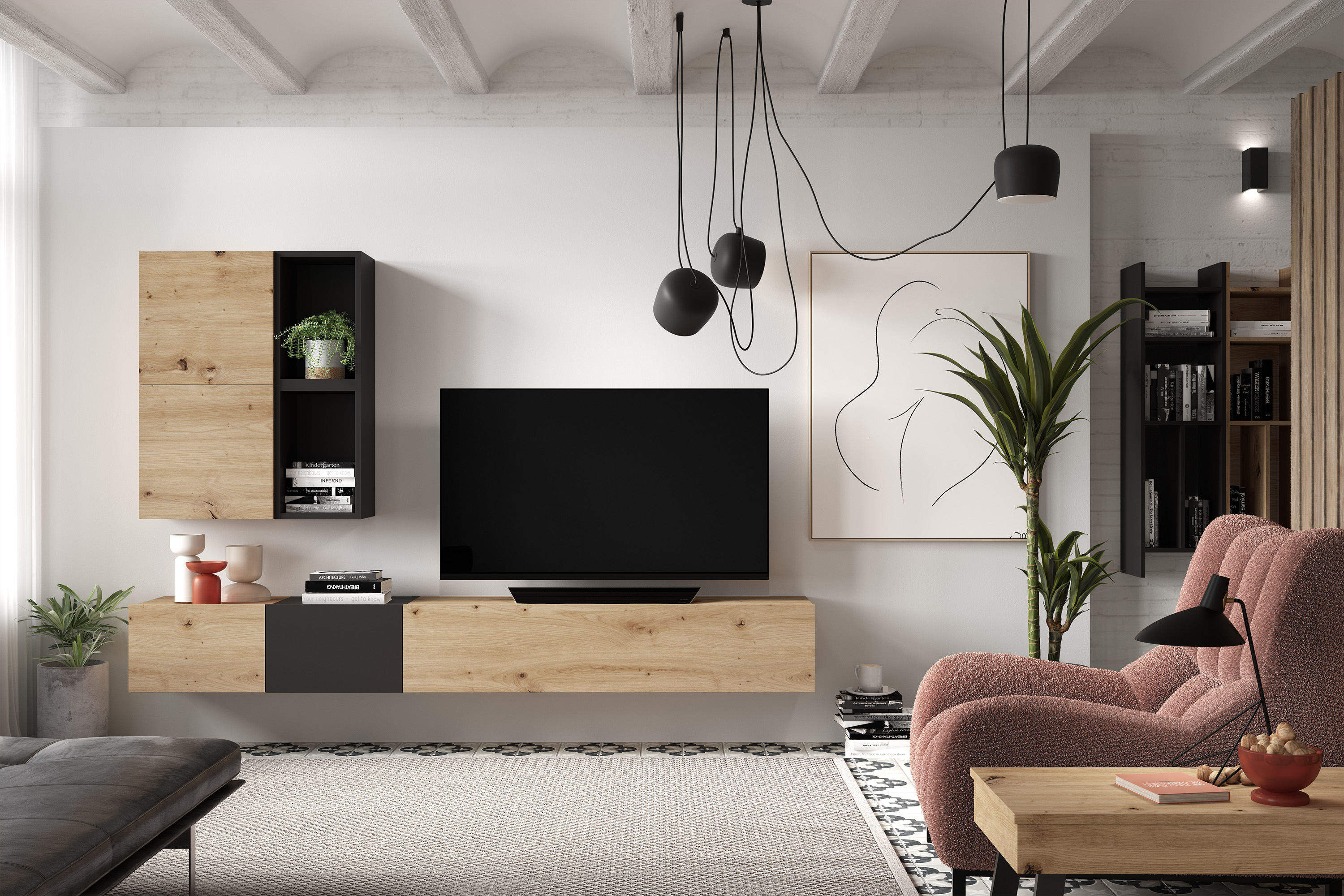 Mueble salón modelo Block 408