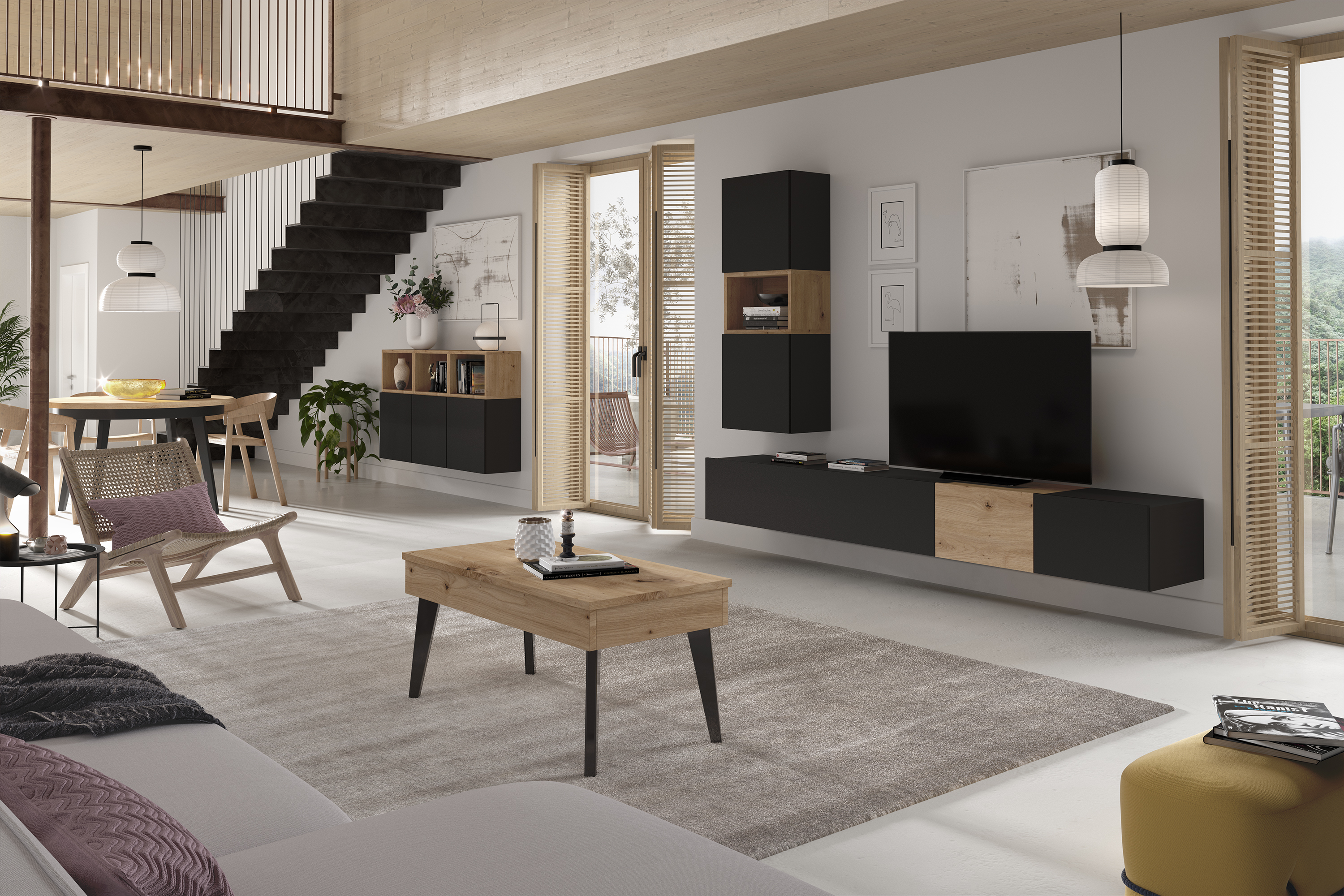 Mueble salón modelo Block 418