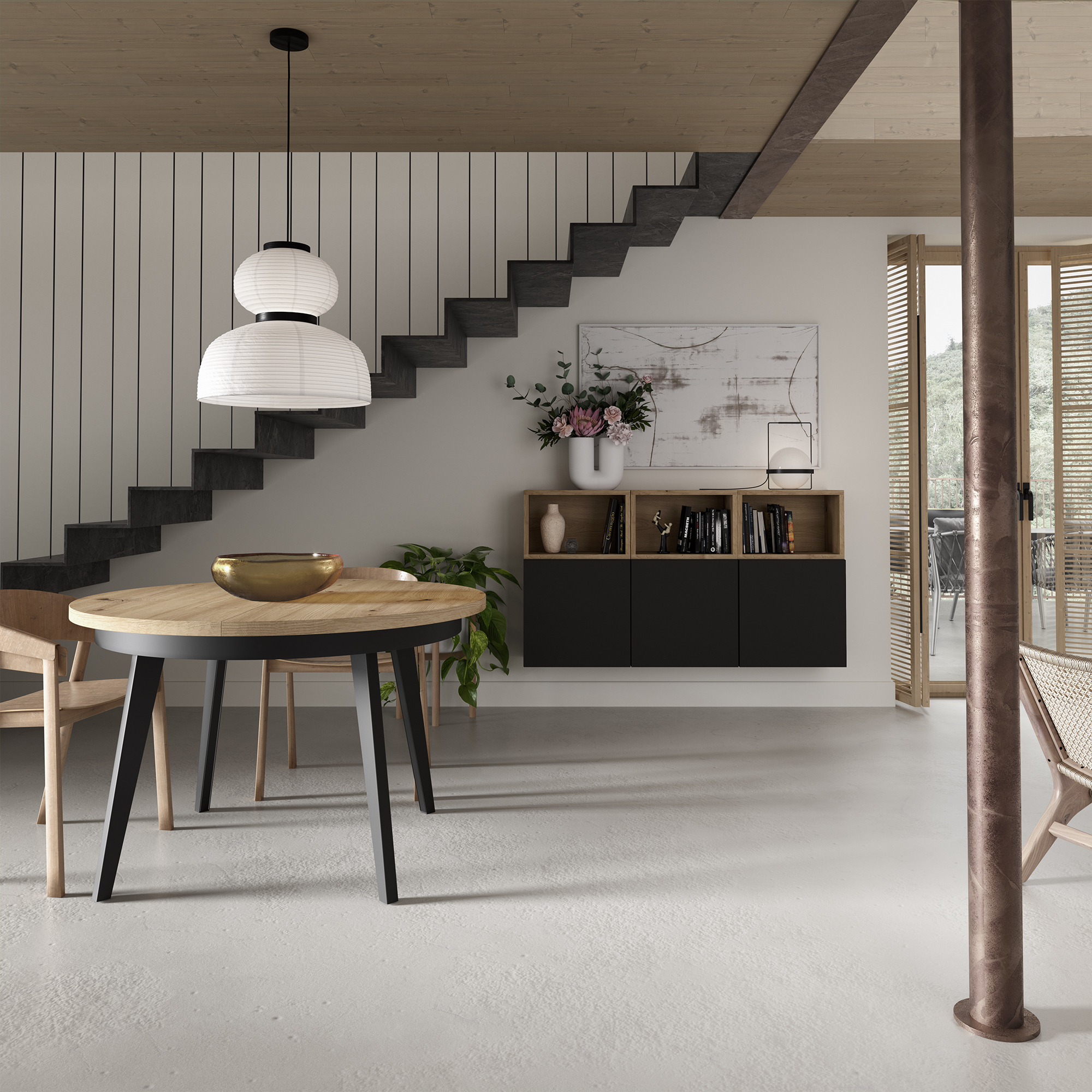 Alternative view of Mueble salón modelo Block 438