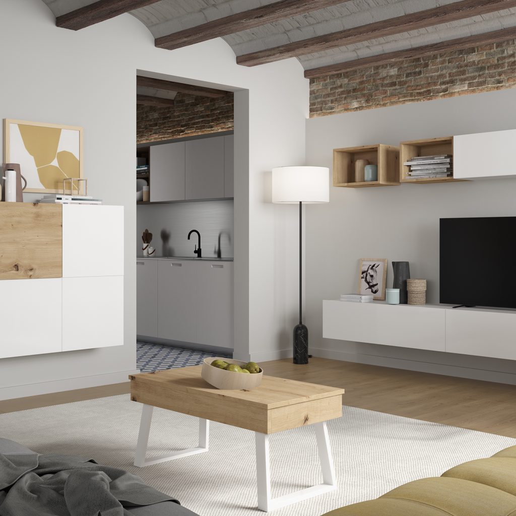 Alternative view of Mueble salón modelo Block 440